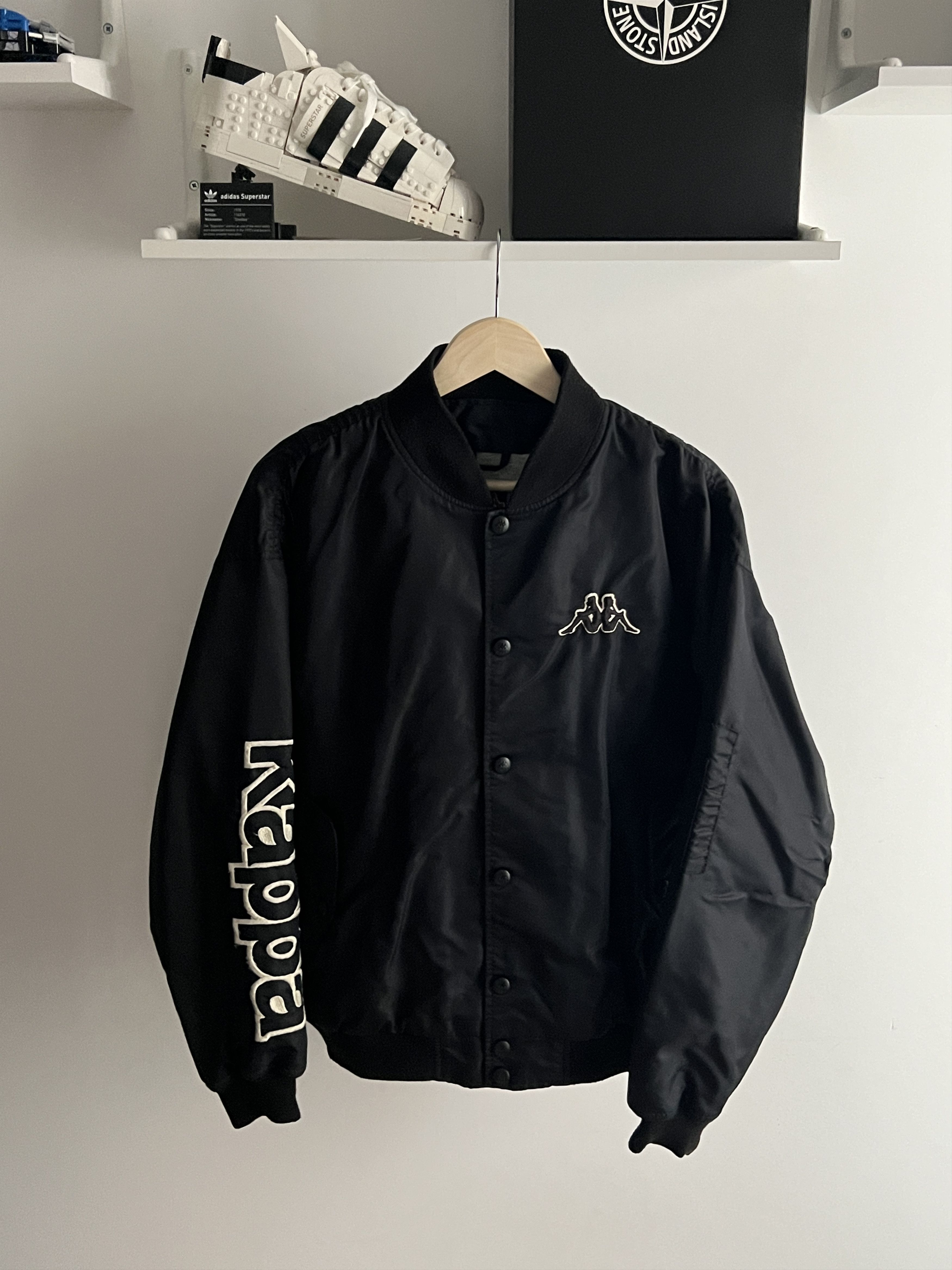 Vintage 90s Kappa Italy Nylon Bomber Jacket