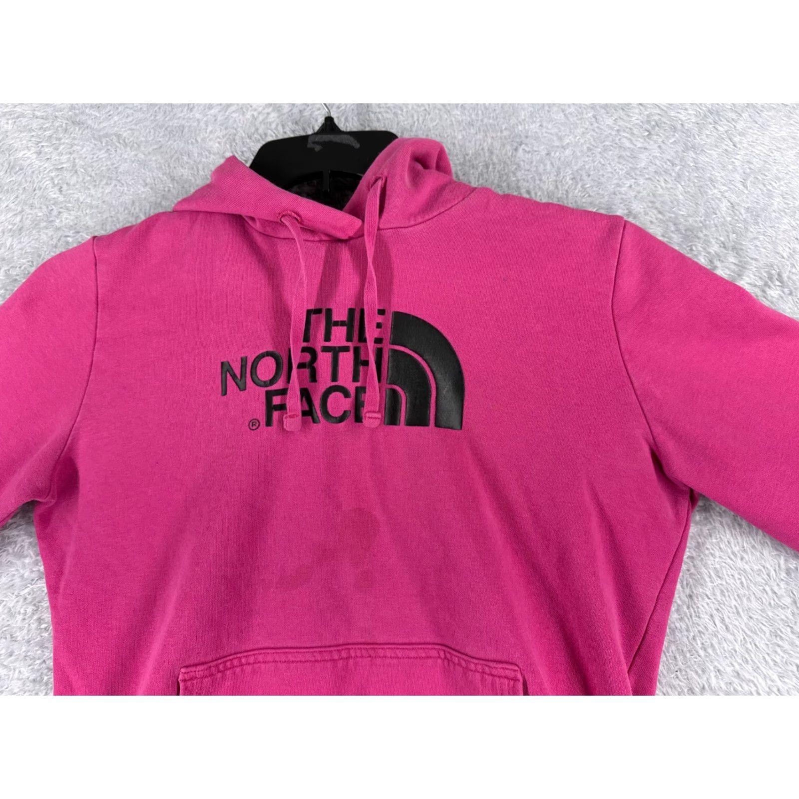 The North Face The North Face Hoodie Womens Medium Pink Logo Pullover Cotton Sweater READ Size M / US 6-8 / IT 42-44 - 4 Thumbnail