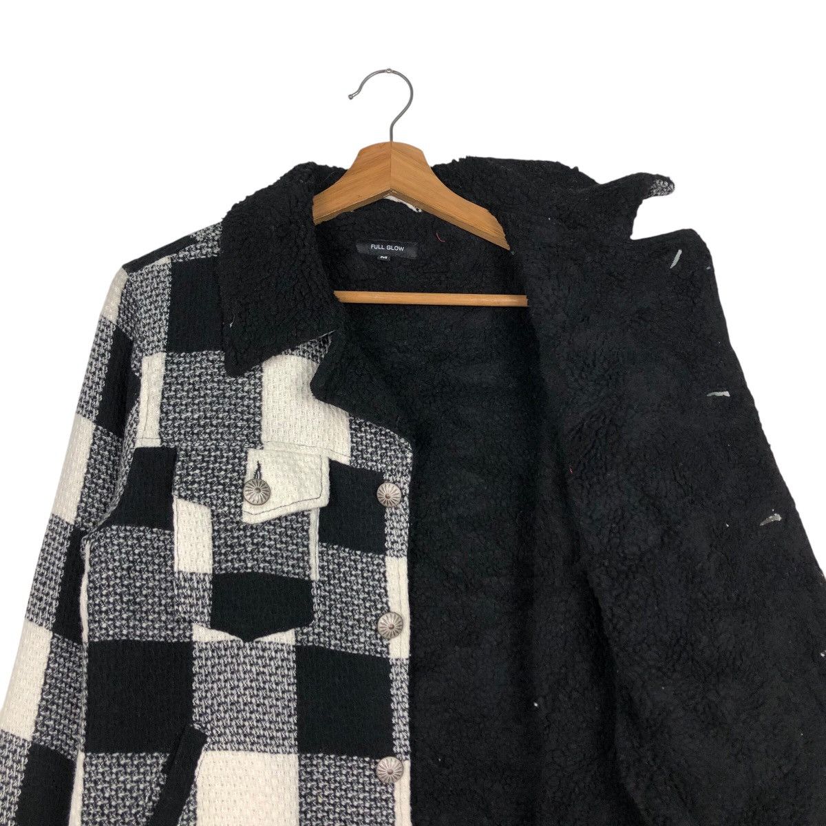 Japanese Brand Full Glow Flannel Shirt Jacket Tartan Design Blanket Fleece Size US M / EU 48-50 / 2 - 13 Thumbnail