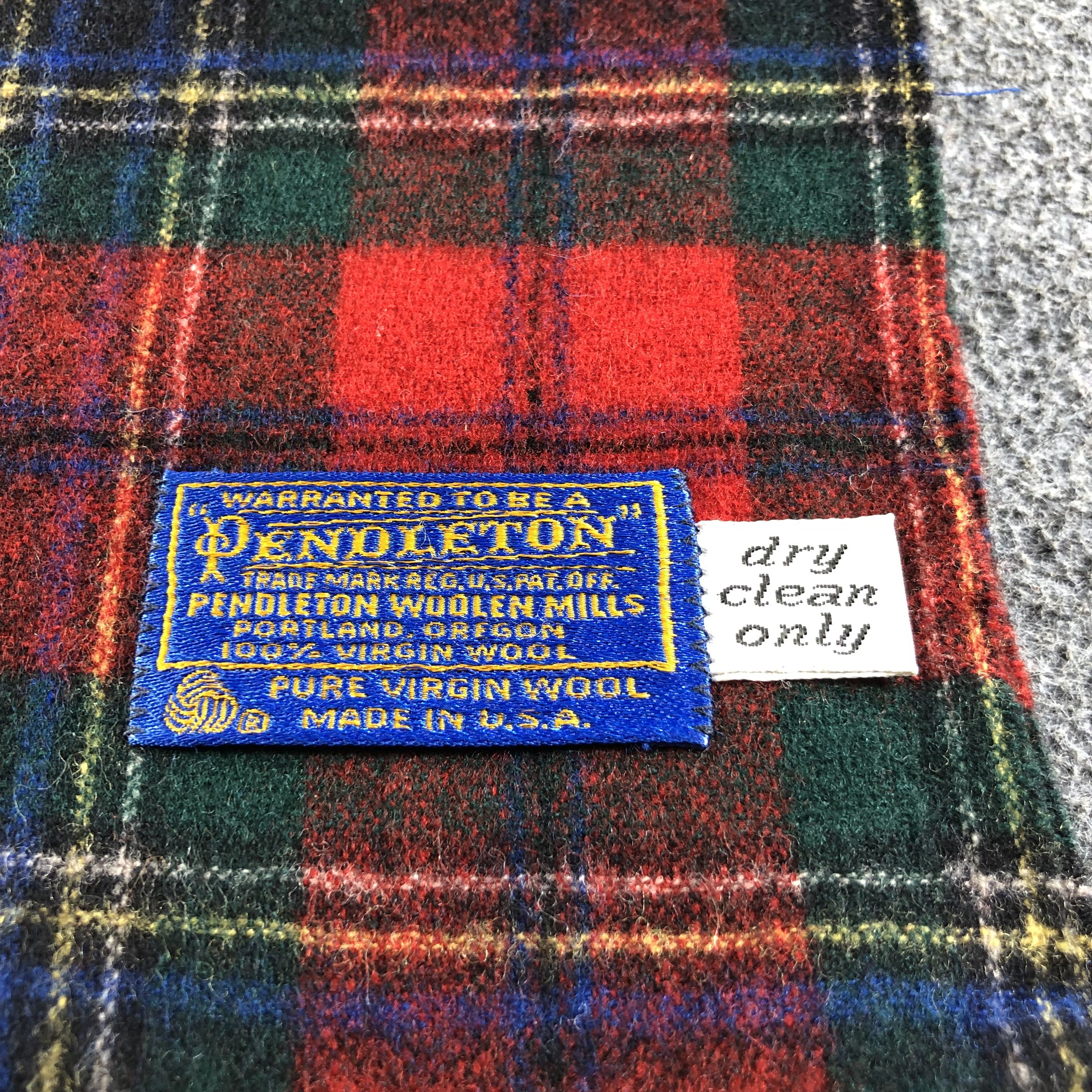 Pendleton Pendleton Tartan Wool Scarf Muffler V1946 Size ONE SIZE - 4 Thumbnail