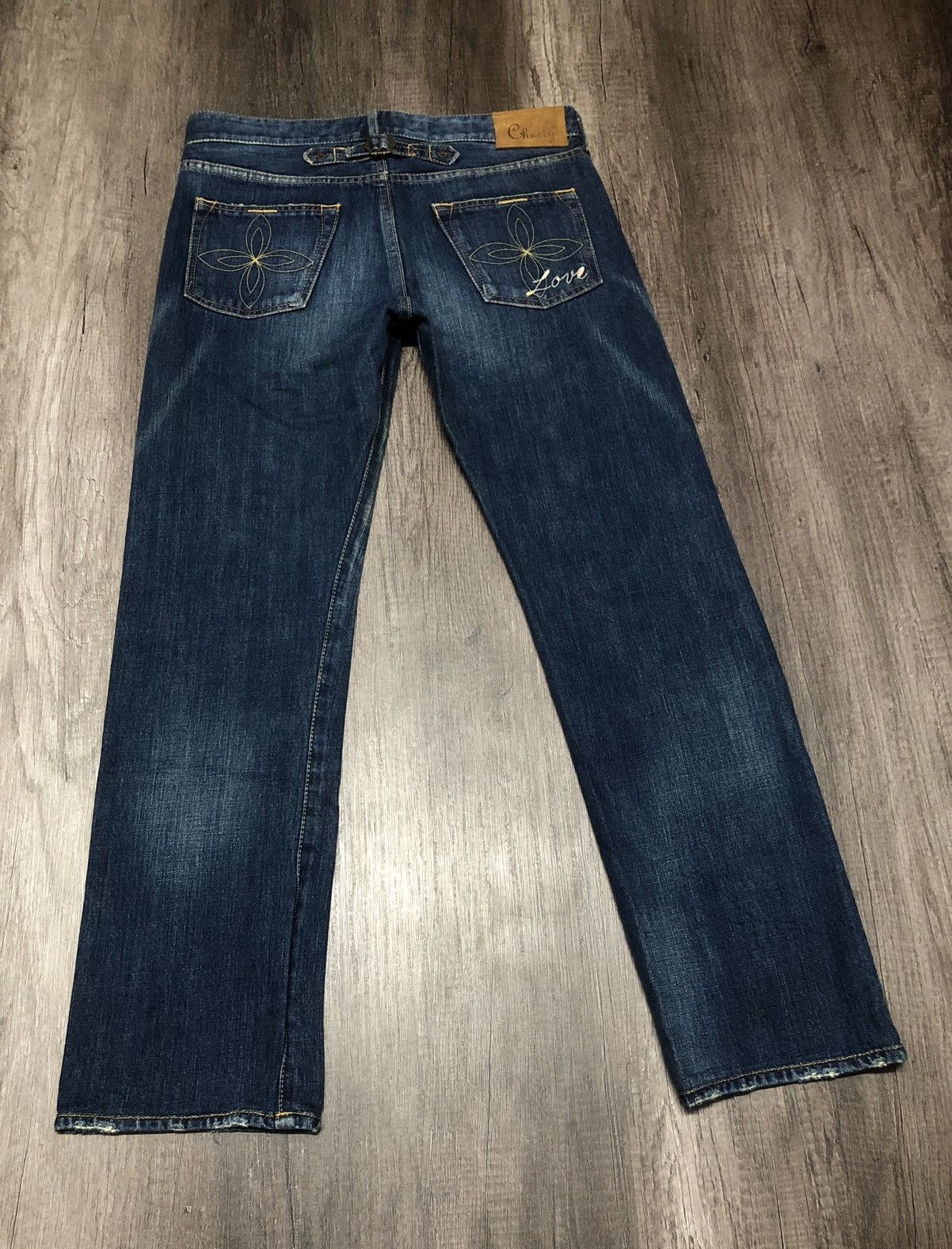 Designer × Japanese Brand × Vintage Vintage Chesty Buckle Back Denim Jeans Japanese Brand Size US 32 / EU 48 - 16 Thumbnail