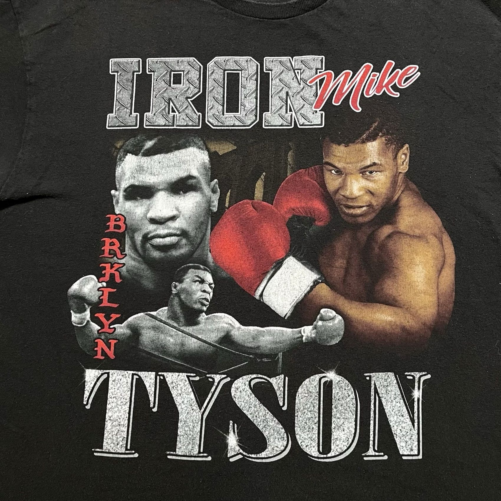 Vintage Mike Tyson Shirt Mens Large Vintage Graphic Print Tee Short Sleeve Retro 90s Boxing Black Cotton T-Shirt Mens Size US L / EU 52-54 / 3 - 3 Thumbnail