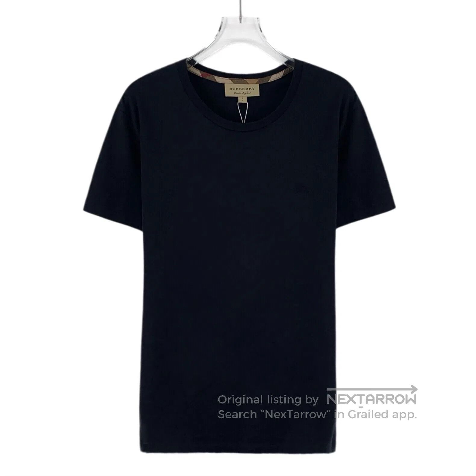 Burberry Burberry Black Warrior Embroidered Cotton Crew Neck Short Size US S / EU 44-46 / 1 - 1 Thumbnail