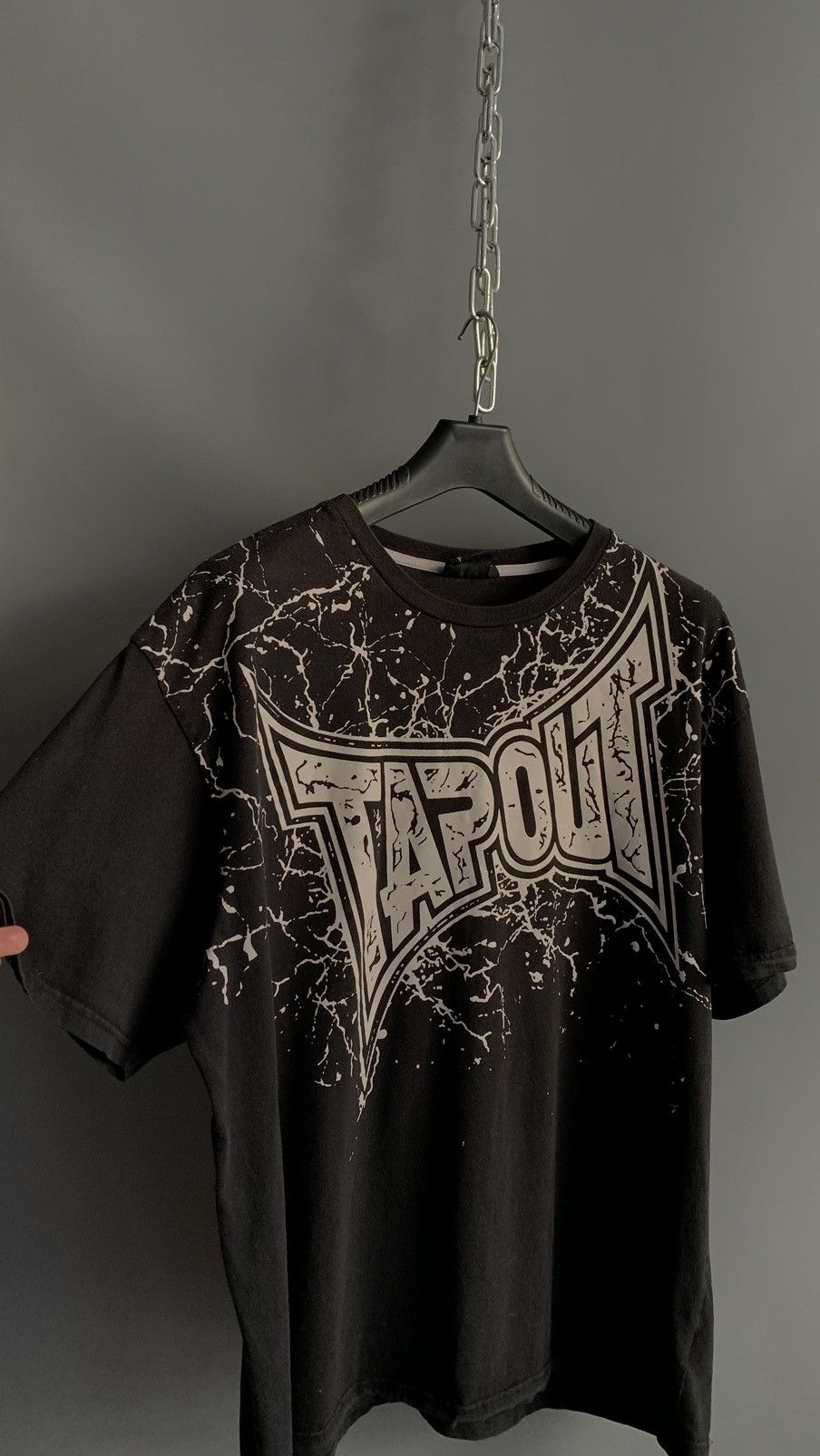 Tapout × Vintage Crazy vintage Y2K Tapout baggy Affliction faded black tee Size US XL / EU 56 / 4 - 5 Thumbnail