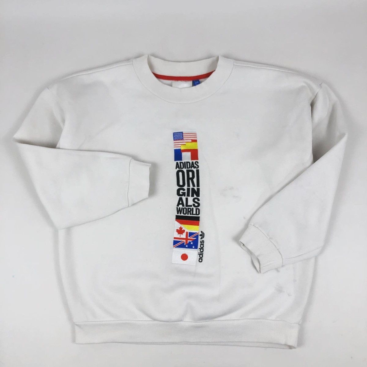 Adidas × Jeremy Scott ADIDAS Originals Archive Country Series Big Logo Sweatshirt Pullover Jumper 12 Size M / US 6-8 / IT 42-44 - 9 Thumbnail