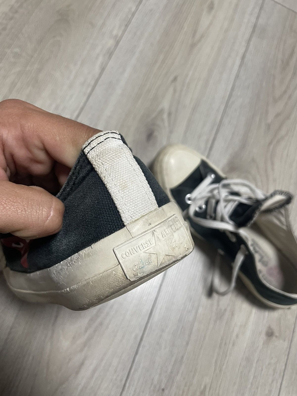 Comme des Garcons Comme des Garçons x Converse Play Black Low Sneakers US 6 Size US 6 / EU 39 - 20 Thumbnail