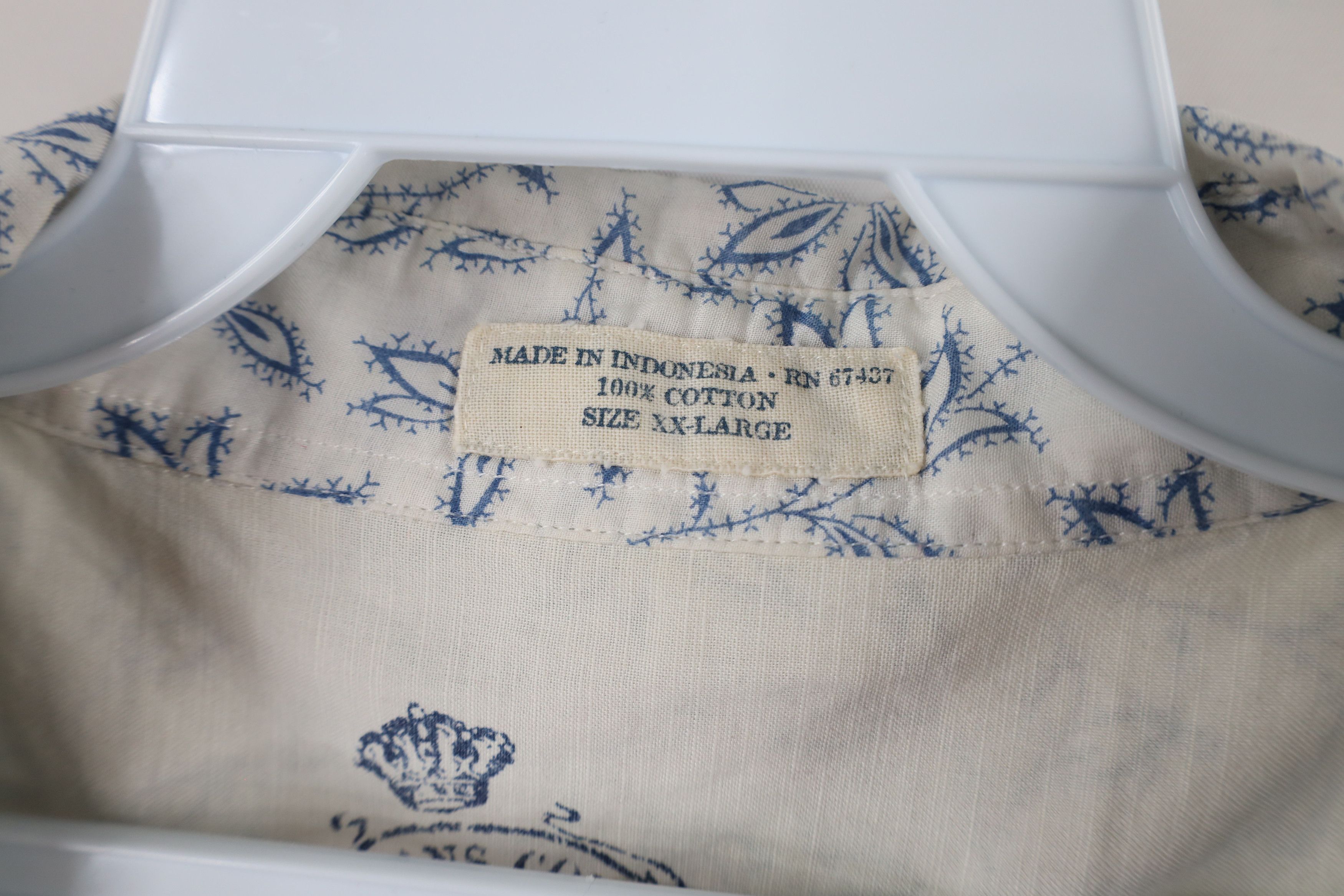 Ralph Lauren × Vintage Vintage 90s Ralph Lauren Lightweight Button Shirt Cotton Size US XXL / EU 58 / 5 - 7 Thumbnail