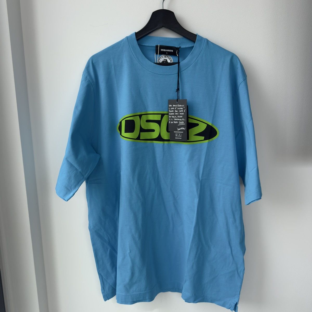 Dsquared2 New Dsquared2 Blue Logo T-shirt Size US L / EU 52-54 / 3 - 1 Thumbnail