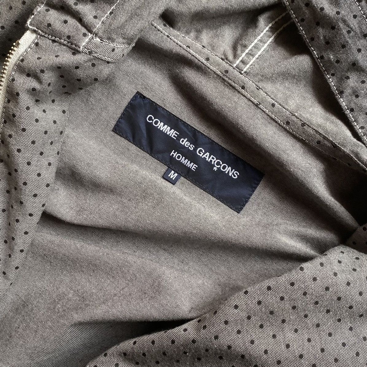Comme des Garcons CDGH Grey Polka Dot Hoodie Size US M / EU 48-50 / 2 - 5 Thumbnail