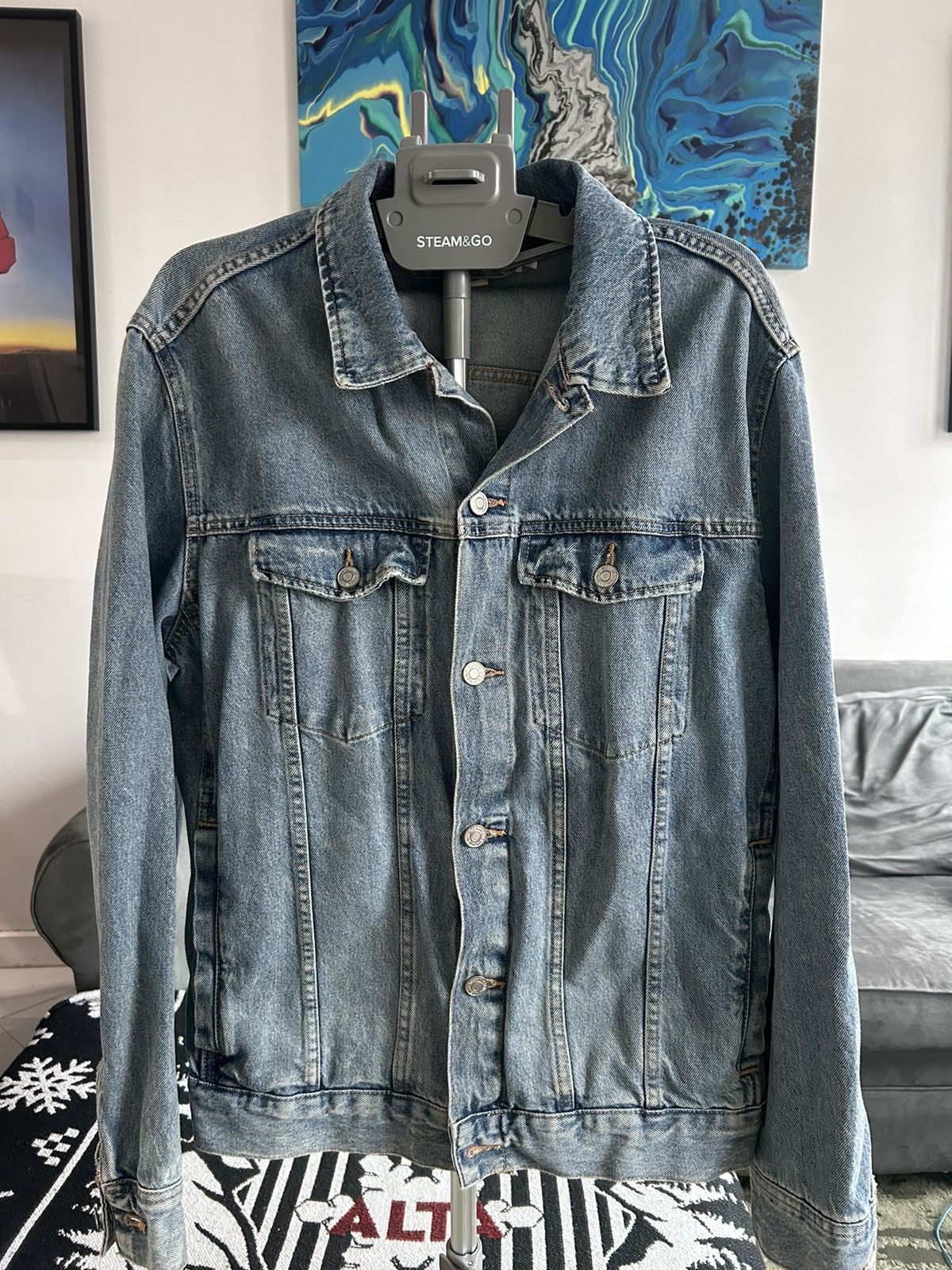 H&M Denim Jean Jacket - Classic Fit Size US L / EU 52-54 / 3 - 1 Thumbnail