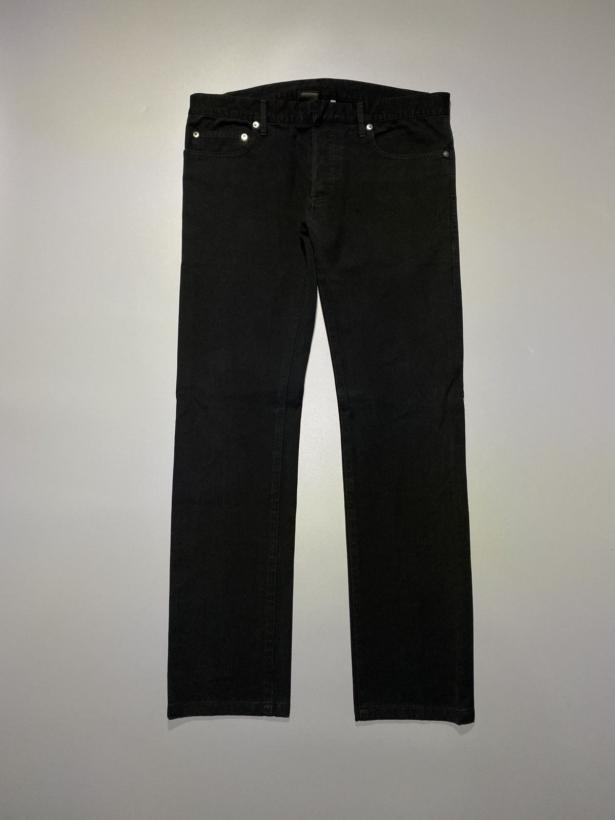 Dior × Hedi Slimane Dior Homme SS05 Wrinkled Skinny Black