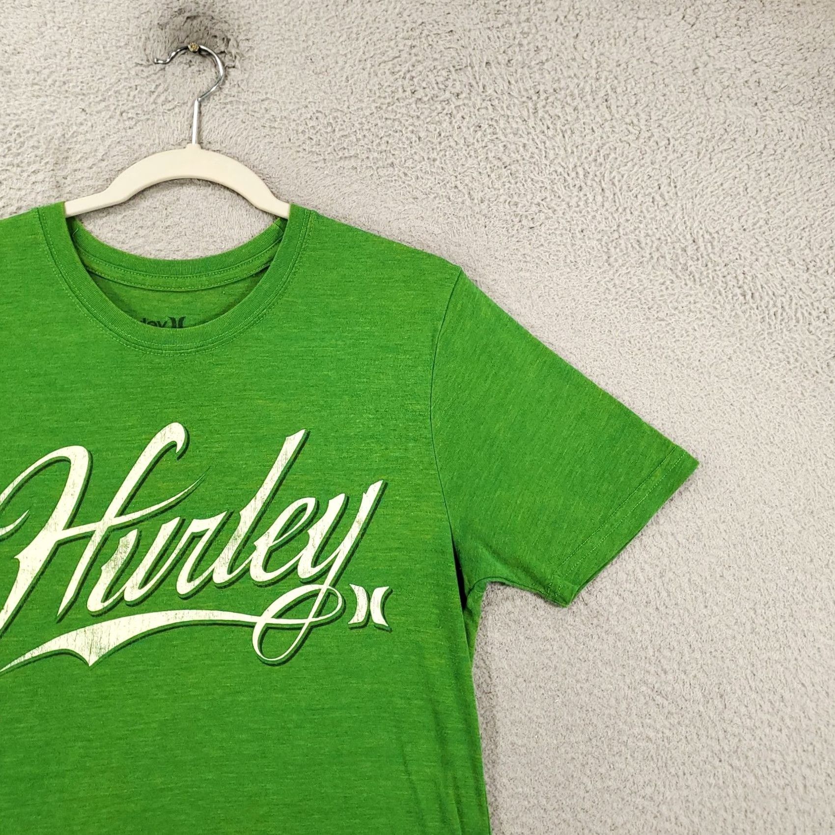Hurley Hurley Graphic Print Shirt Mens M Green Spellout Y2K Lightweight Tee T-Shirt Size US M / EU 48-50 / 2 - 3 Thumbnail