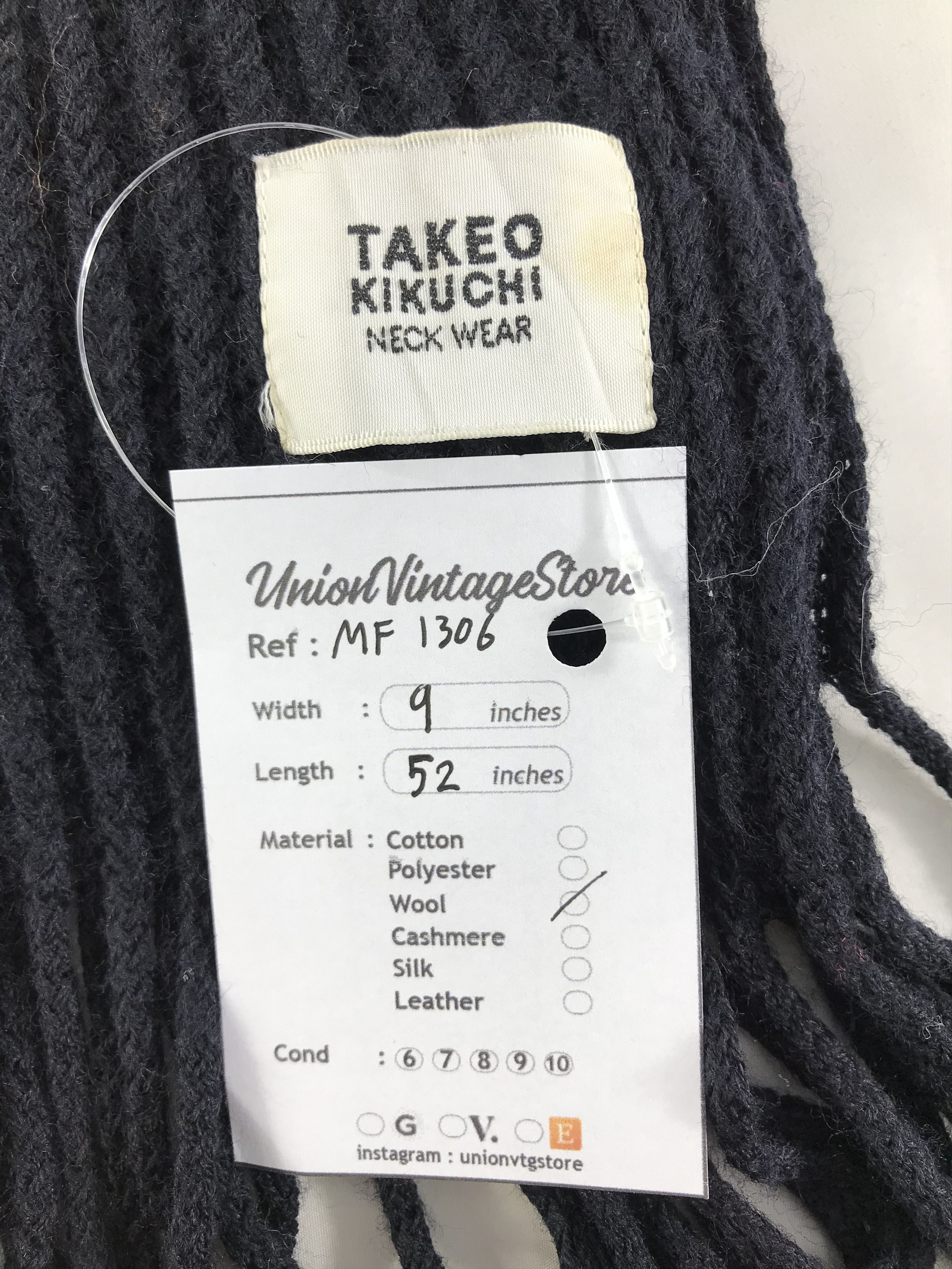 Takeo Kikuchi Vintage Takeo Kikuchi Scarf/Muffler/Neckwear MF1306 Size ONE SIZE - 4 Thumbnail