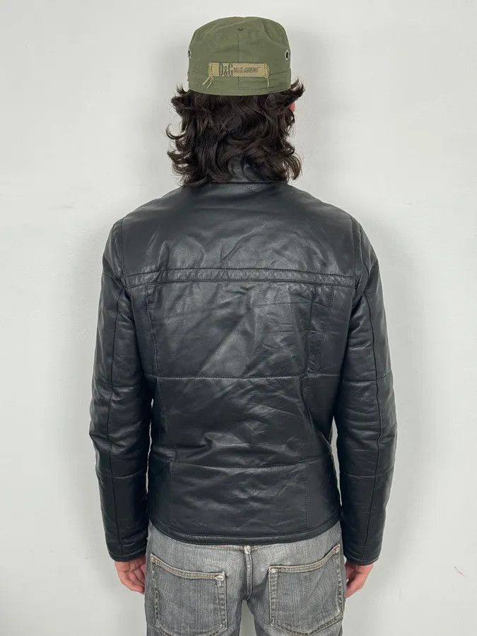 Dirk Bikkembergs 2010s Dirk Bikkembergs Black Ninja Quilted Leather Jacket Size US S / EU 44-46 / 1 - 3 Thumbnail