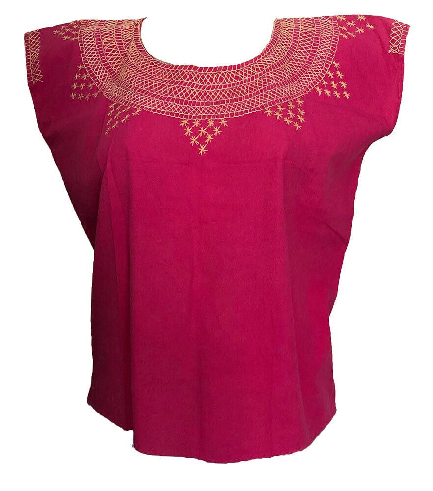 Designer New Pink Hand Made Embroidered Blouse L Size L / US 10 / IT 46 - 1 Thumbnail