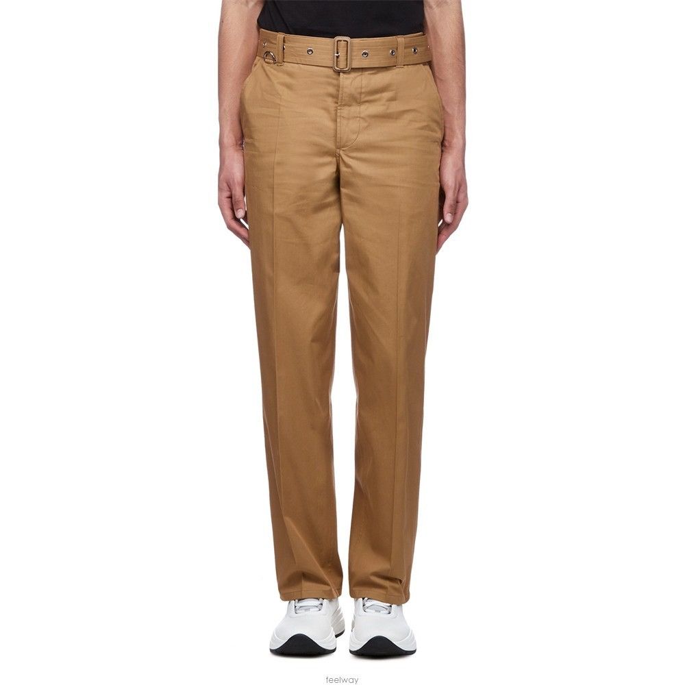 Burberry Burberry Tan Brown Belted Trousers Size US 30 / EU 46 - 7 Thumbnail