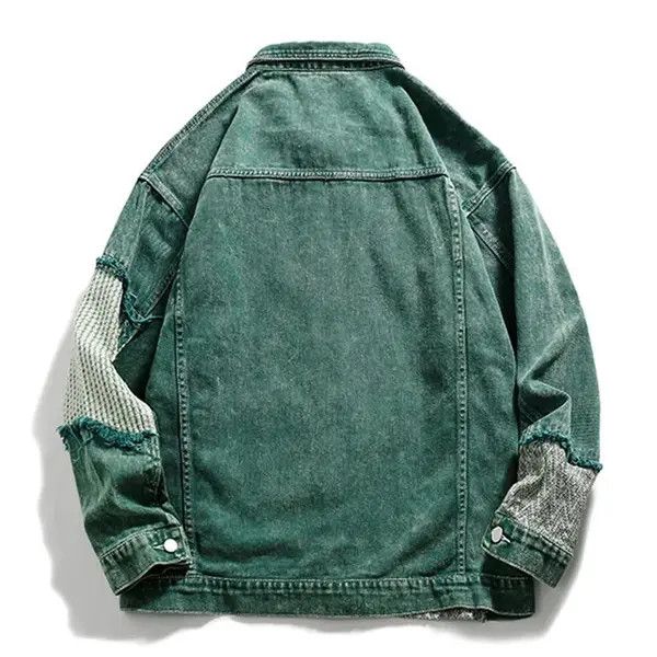 Japanese Brand Aoyama x Ezawa Hip Hop Distressed Denim Jacket Harajuku Size US L / EU 52-54 / 3 - 6 Thumbnail