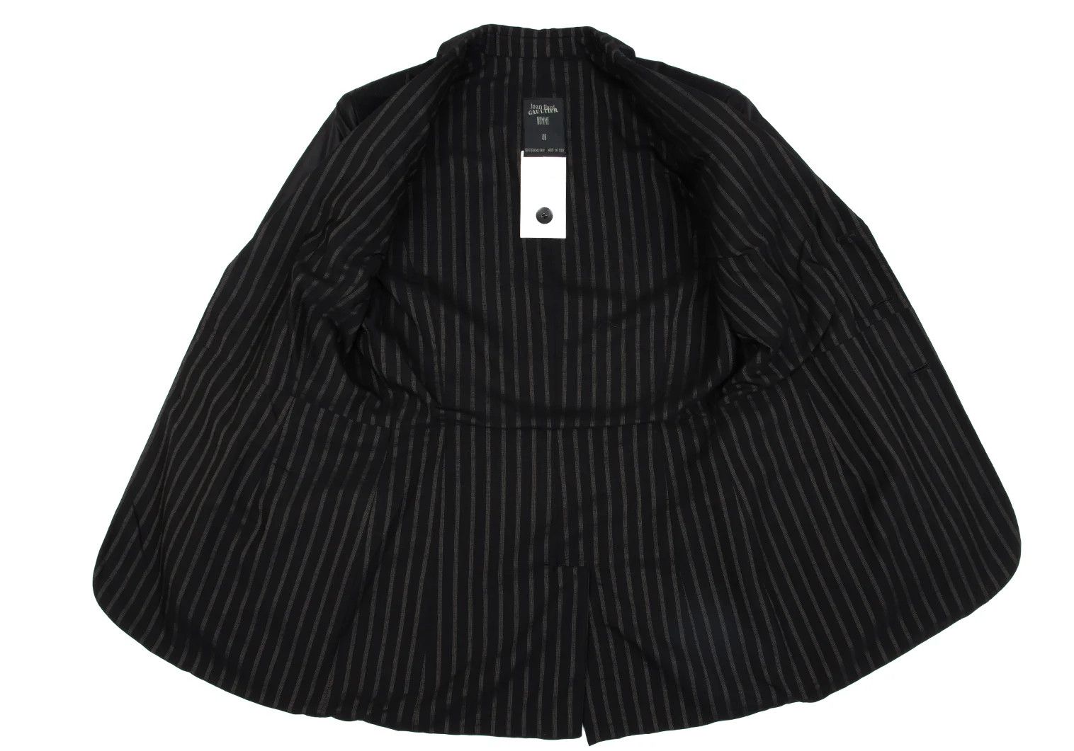 Jean Paul Gaultier Inside-Out Striped Jacket in Black Size 48 Size US M / EU 48-50 / 2 - 10 Thumbnail