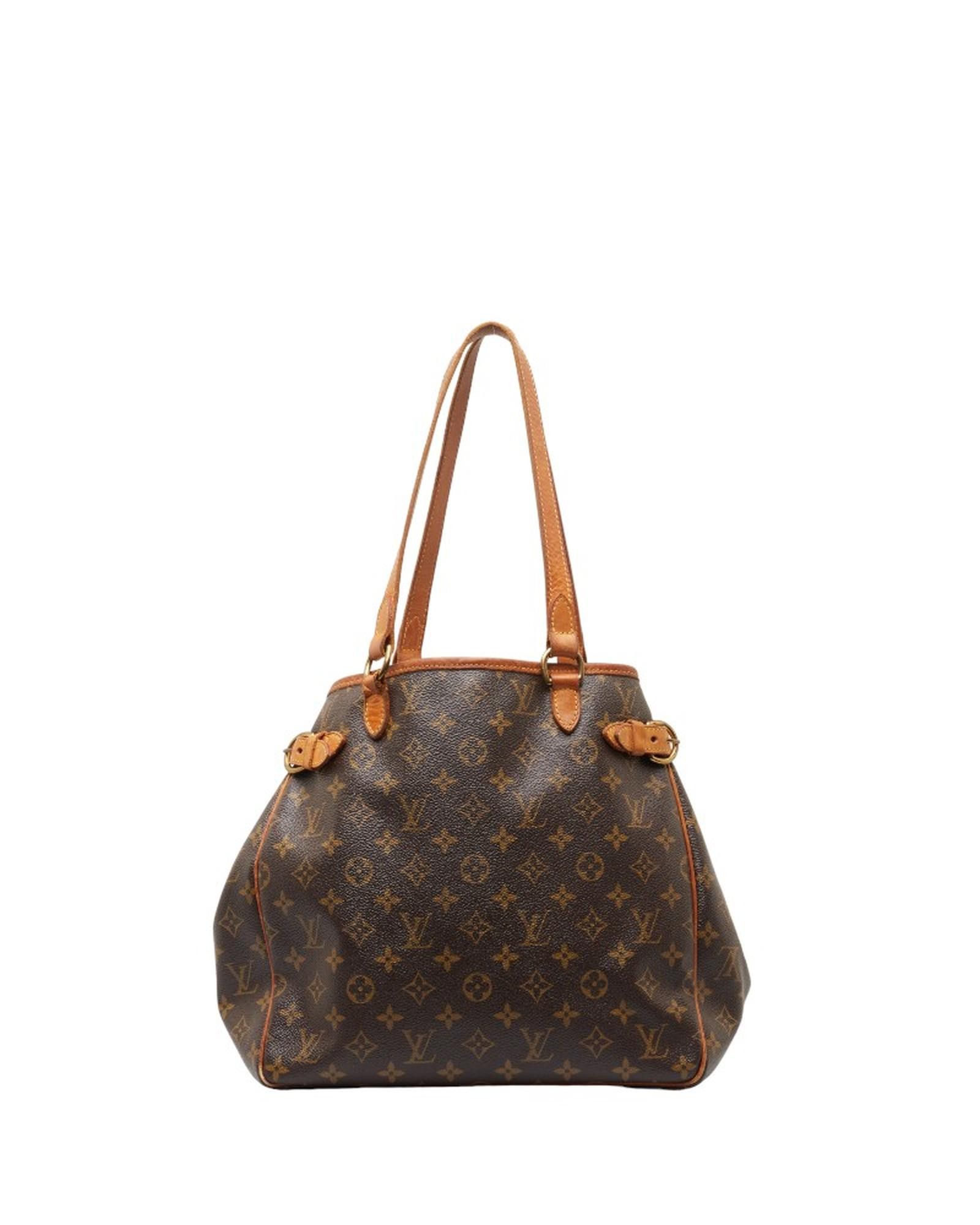 image of Louis Vuitton Monogram Vertical Bag In Brown, Women's