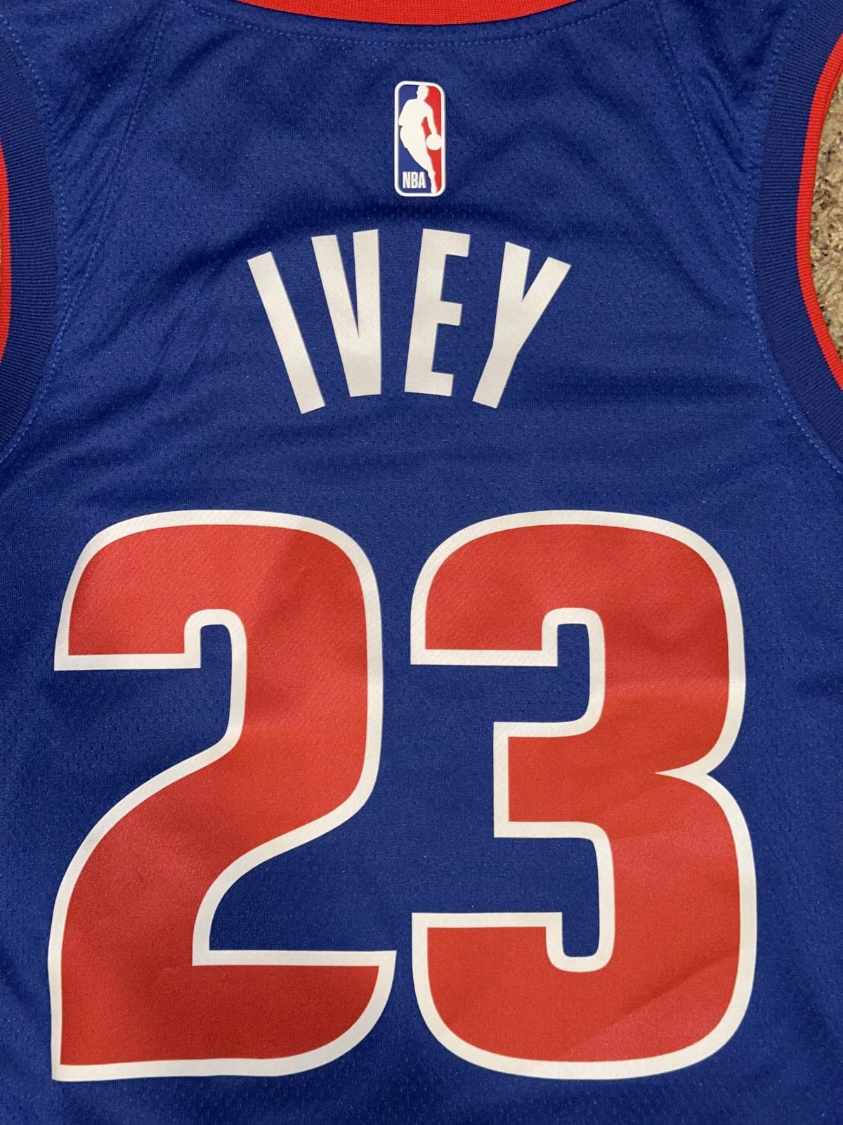 Nike Nike Men’s Detroit Pistons Icon Edition 2022/23 Dri-FIT NBA Swingman Jersey Size US M / EU 48-50 / 2 - 6 Thumbnail