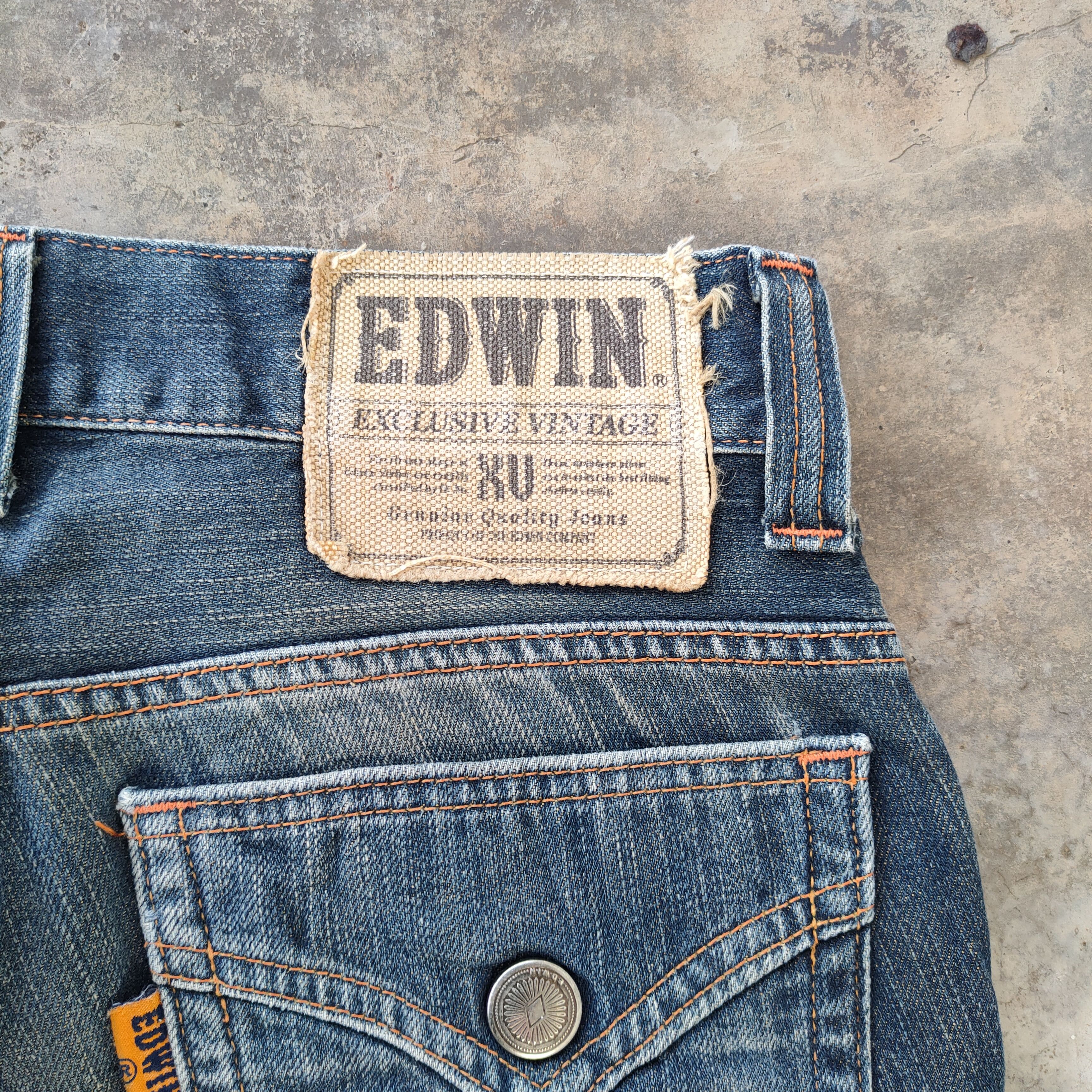 Edwin VINTAGE EDWIN FLARE FADED DISTRESSED JEANS DENIM PANTS Size US 31 - 12 Thumbnail
