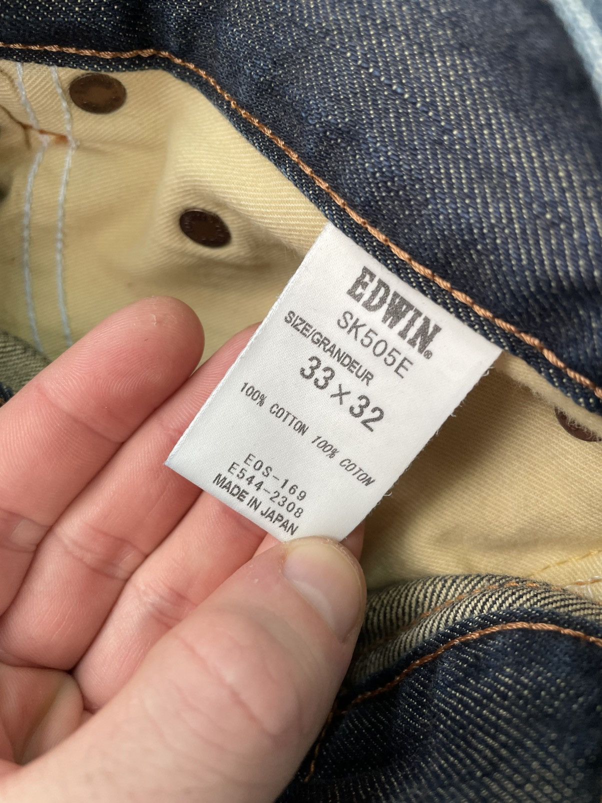 Edwin × Japanese Brand Vintage Edwin SK 505 SE Japan Flare selvage Jeans Size US 33 - 9 Thumbnail