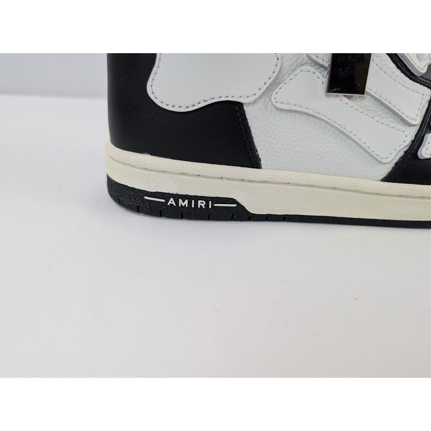 Amiri o1rshd1 Skel Hi Top Sneaker in Black / White Size US 11 / EU 44 - 5 Thumbnail