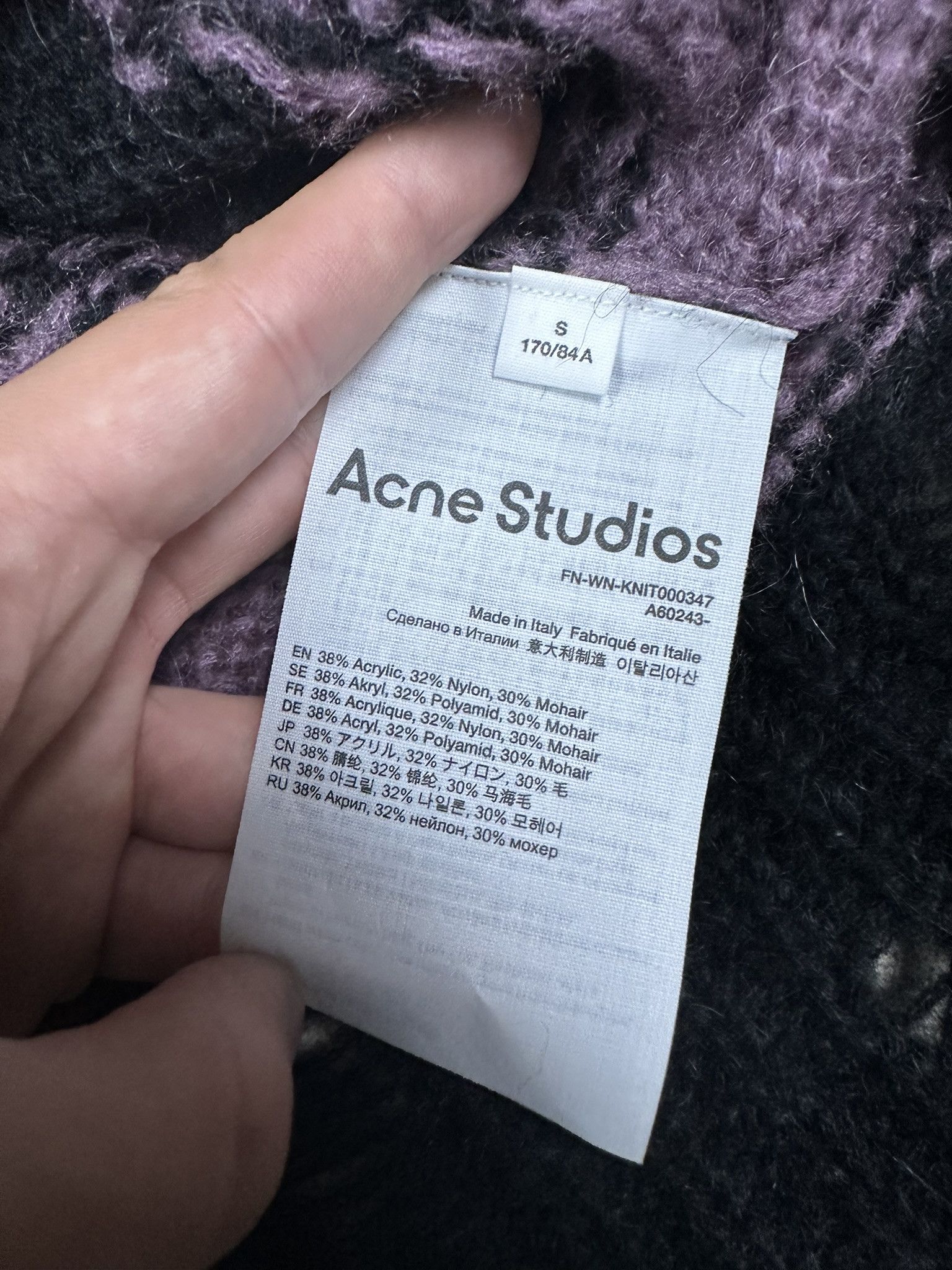Acne Studios Acne Studios Mohair Distressed Stripped Knit Kurt Cobain Size US M / EU 48-50 / 2 - 7 Thumbnail