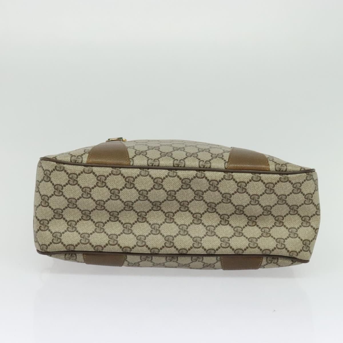 Gucci GUCCI GG Supreme Web Sherry Line Bag Pvc Beige Gold 40 02 Size ONE SIZE - 9 Thumbnail