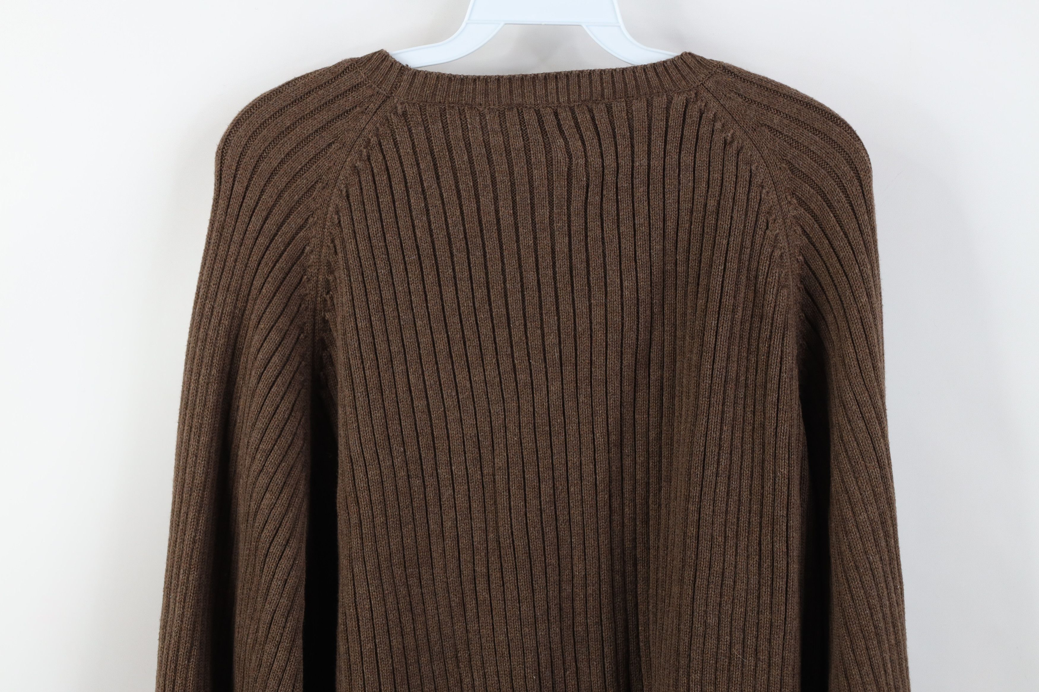 Timberland Vintage 90s Y2K Timberland Knit Commando Sweater Brown Size US XL / EU 56 / 4 - 10 Thumbnail