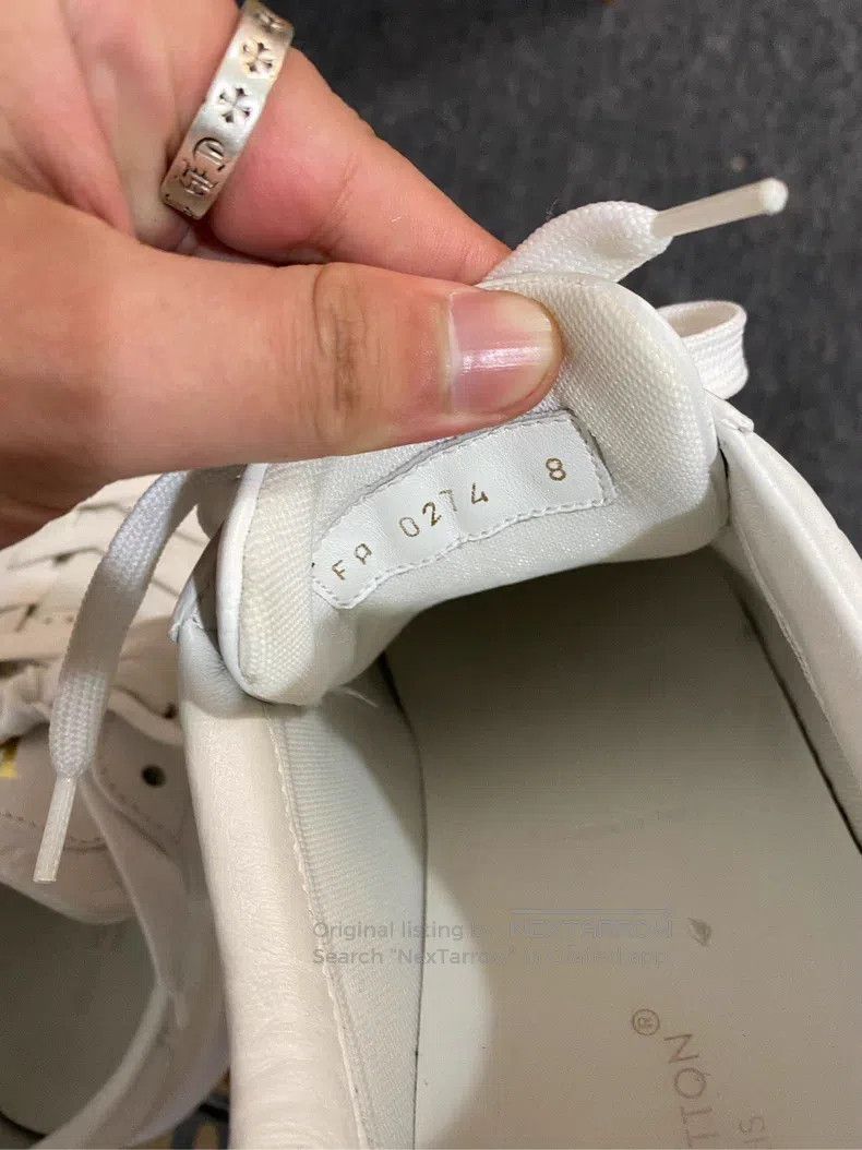 Louis Vuitton Louis Vuitton White embossed full print shoes Size US 8 / EU 41 - 7 Thumbnail