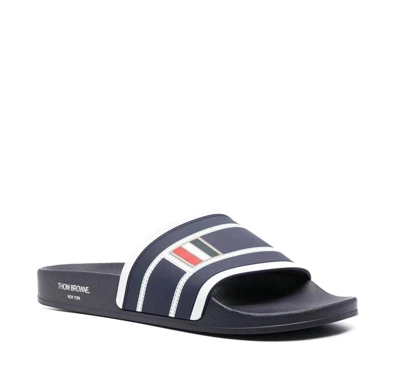 Thom Browne Thom Browne Men's Color Blocked Slipper Blue US11 Size US 11 / EU 44 - 8 Thumbnail