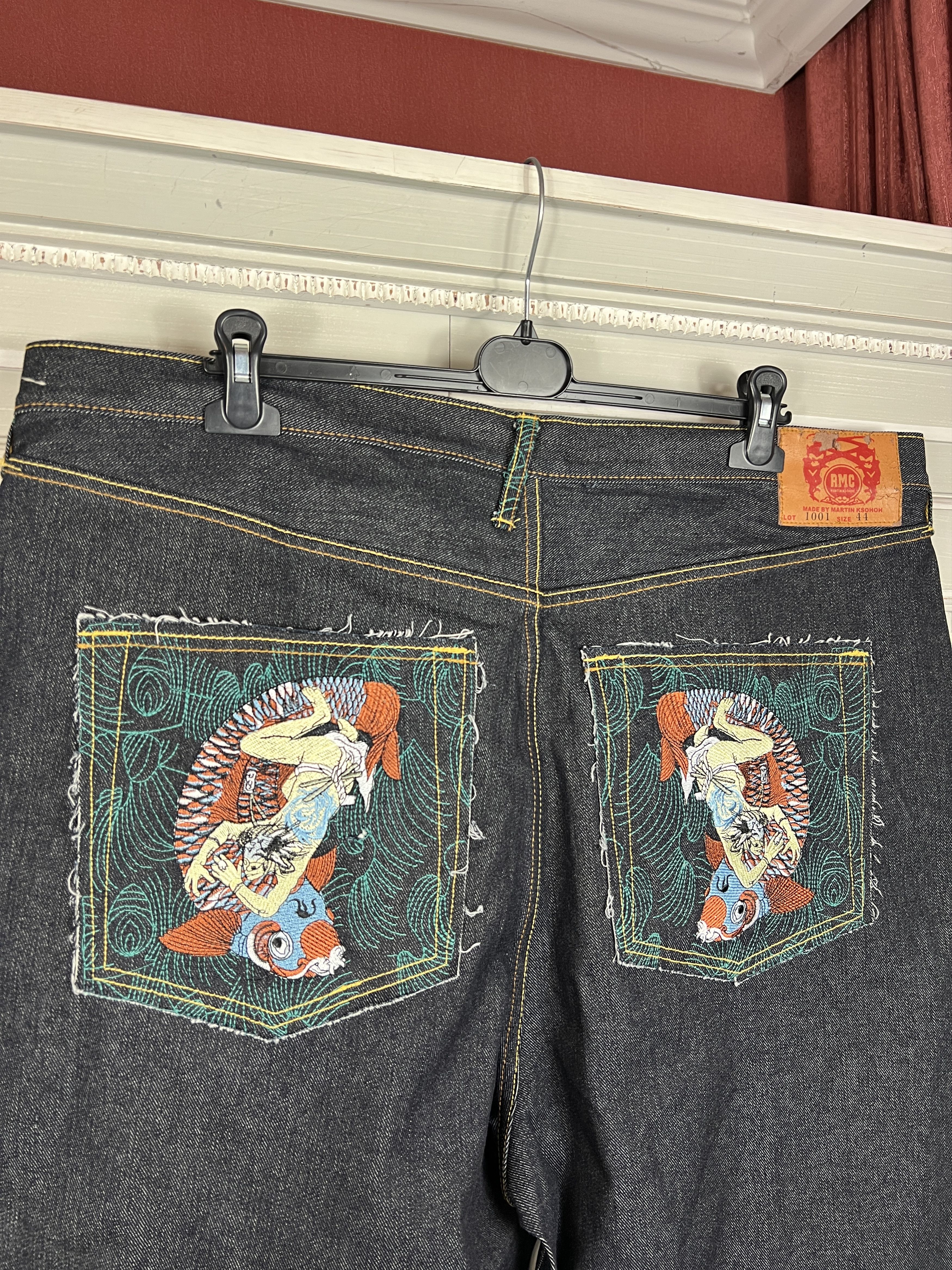 RMC Jeans RED MONKEY BAGGYJEANS LOT 1001 SIZE 44 MADE BY MARTIN KSOHOH Size US 44 / EU 60 - 2 Thumbnail