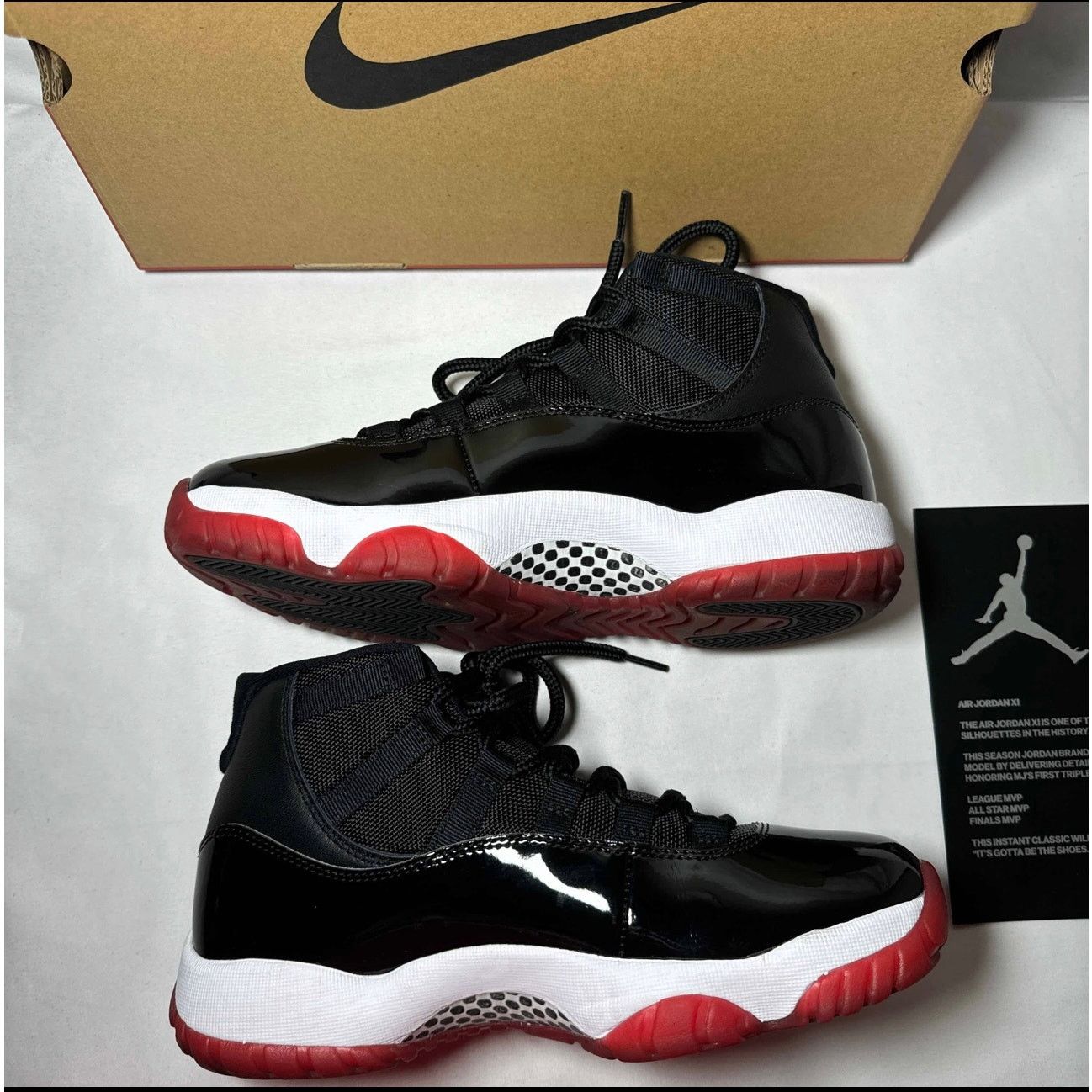Jordan Brand × Nike Size 7.5 - Nike Air Jordan 11 Retro Bred 2019 Men's Shoes Size US 7.5 / EU 40-41 - 3 Thumbnail