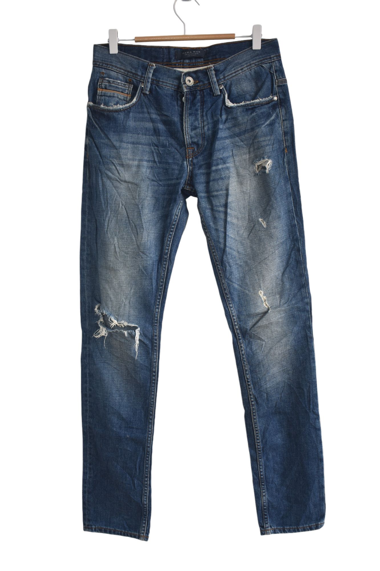 Zara Zara Distress Jeans W30 Size US 30 / EU 46 - 1 Thumbnail