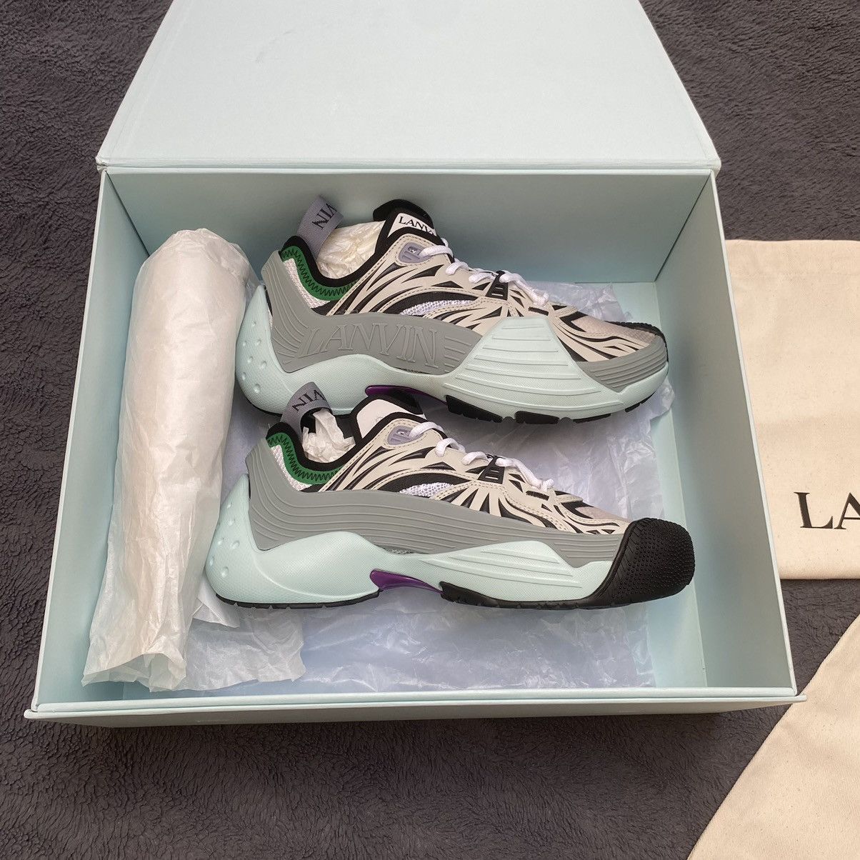 Lanvin Lanvin flash x sneakers blue Size US 7 / EU 40 - 3 Thumbnail
