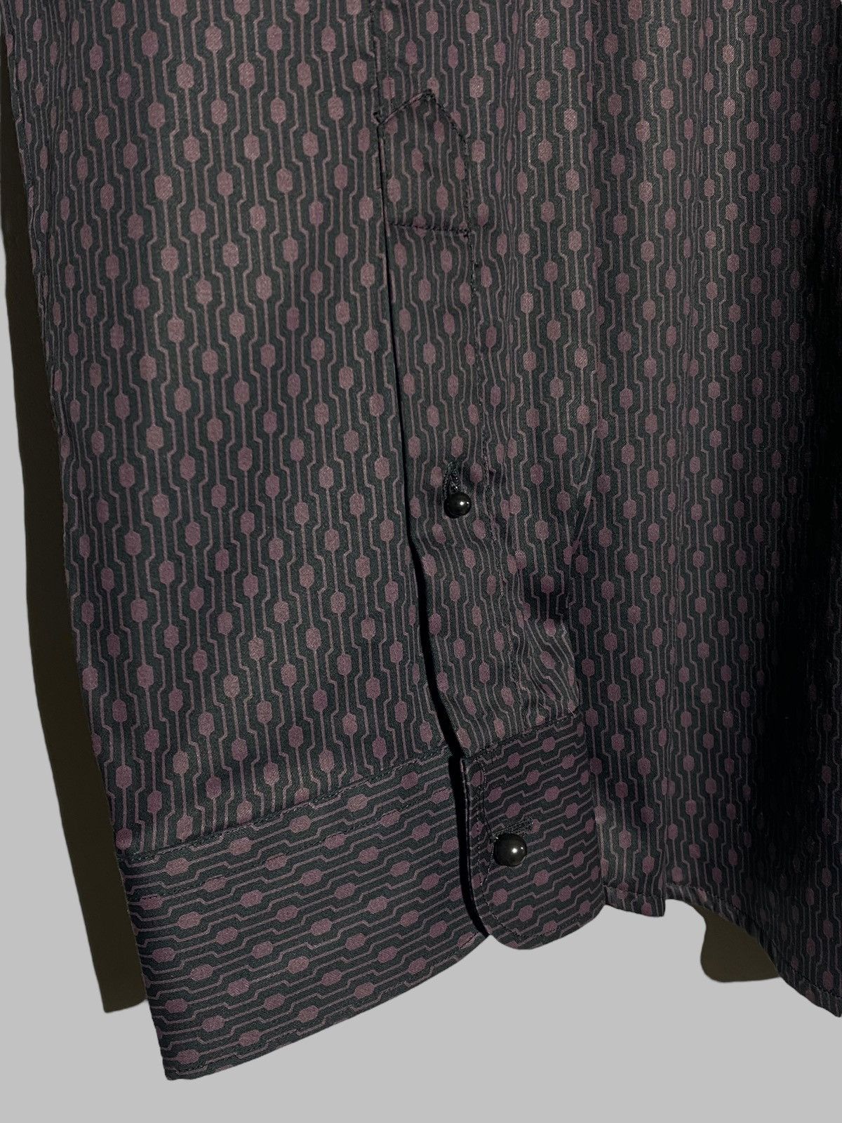 Diesel 🔥 DIESEL BLACK GOLD TECH PATTERN SHIRT Y2K MINIMAL LUXE Size US L / EU 52-54 / 3 - 7 Thumbnail