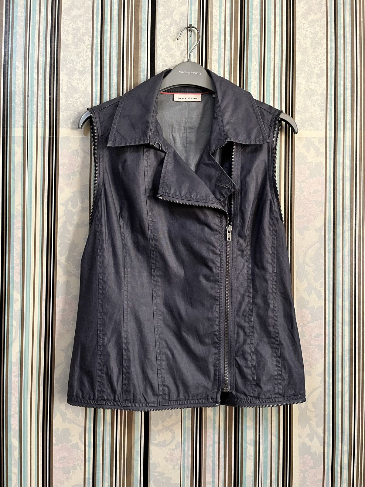 DKNY 2000s runway coats/vest faction combine zipped #H1 Size XS / US 0-2 / IT 36-38 - 6 Thumbnail