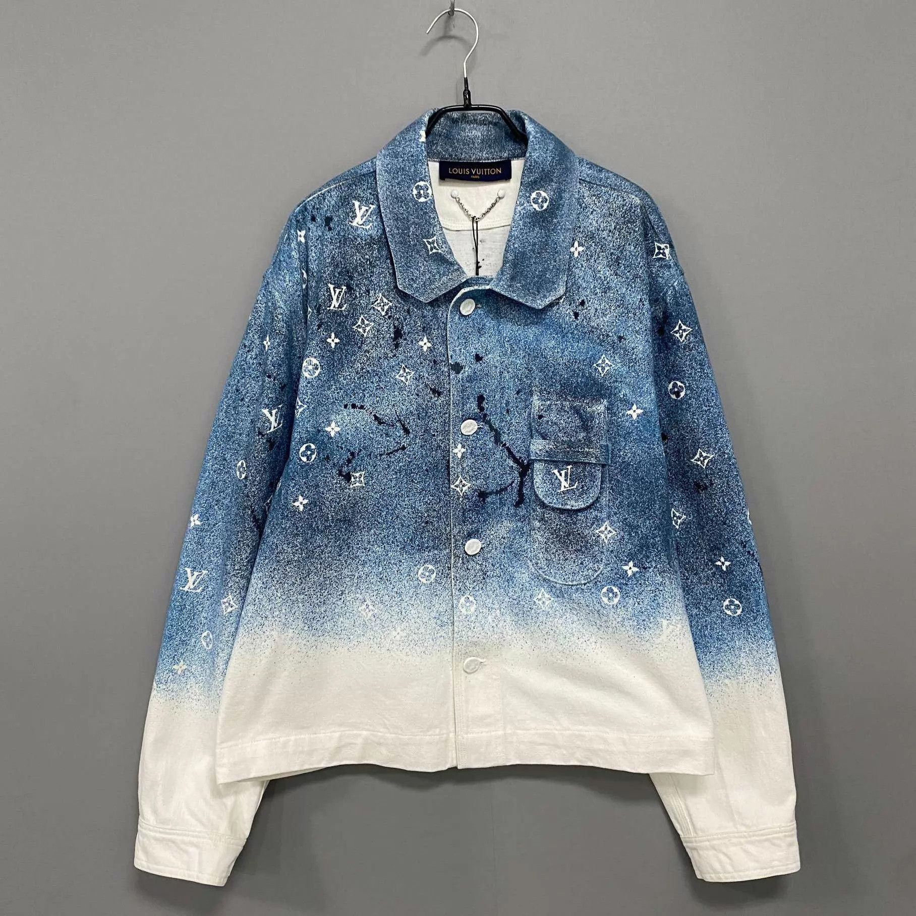 Louis Vuitton LV Starry Gradient Logo Denim Jacket XL Size US XL / EU 56 / 4 - 1 Thumbnail