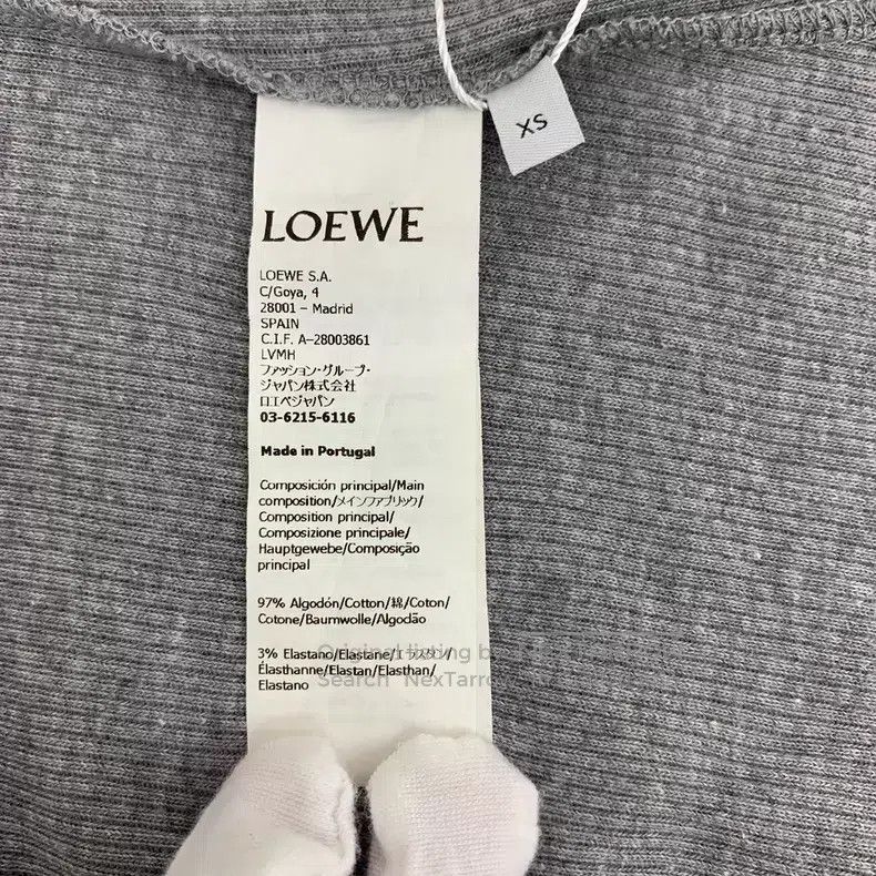 Loewe Loewe Gray Logo Embroidered Cotton Sleeveless Knit Dress Size XS / US 0-2 / IT 36-38 - 8 Thumbnail