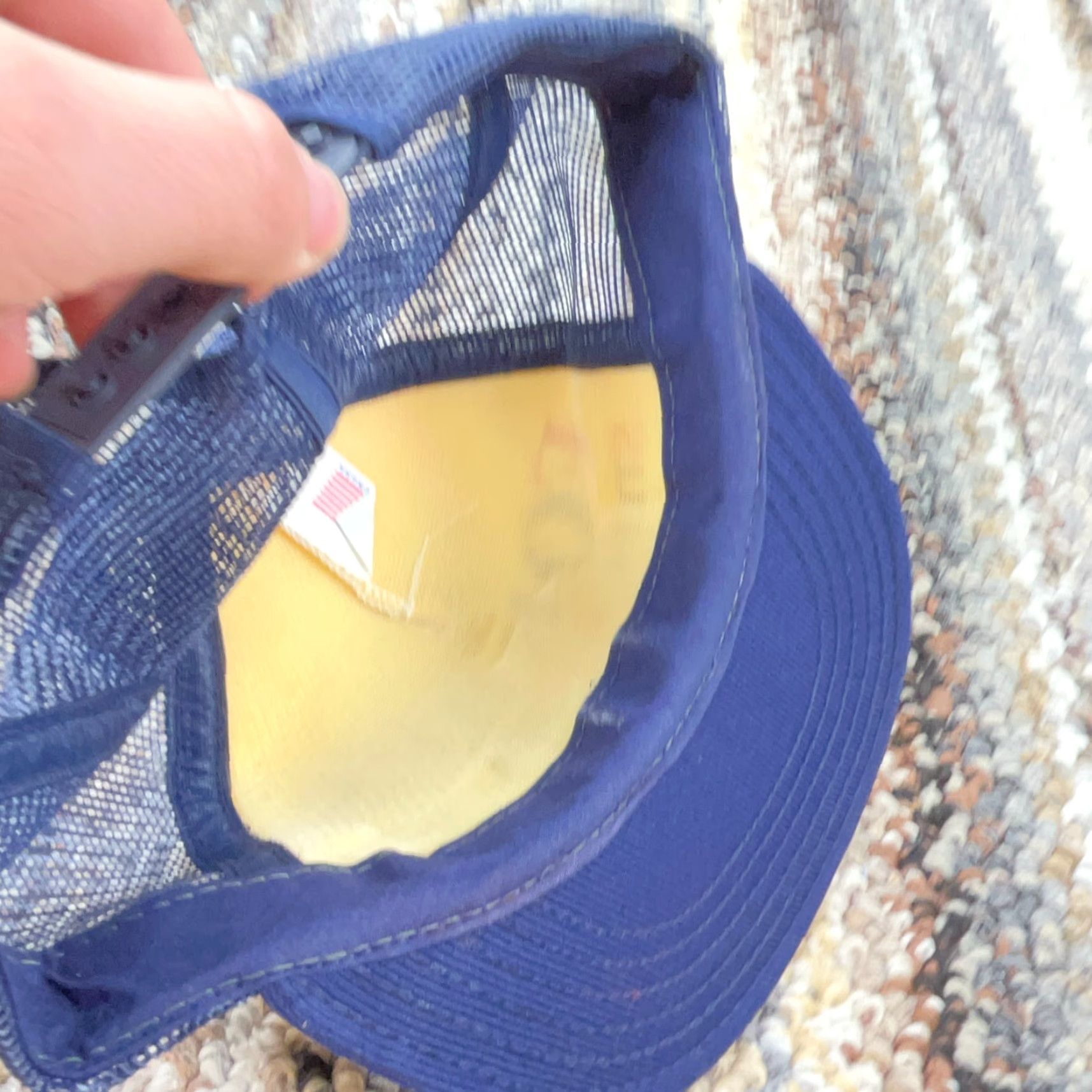 Vintage Vintage Trucker Hat Cap Blue 80s USA JR Advertising Adjustable Men Hank? Size ONE SIZE - 5 Thumbnail