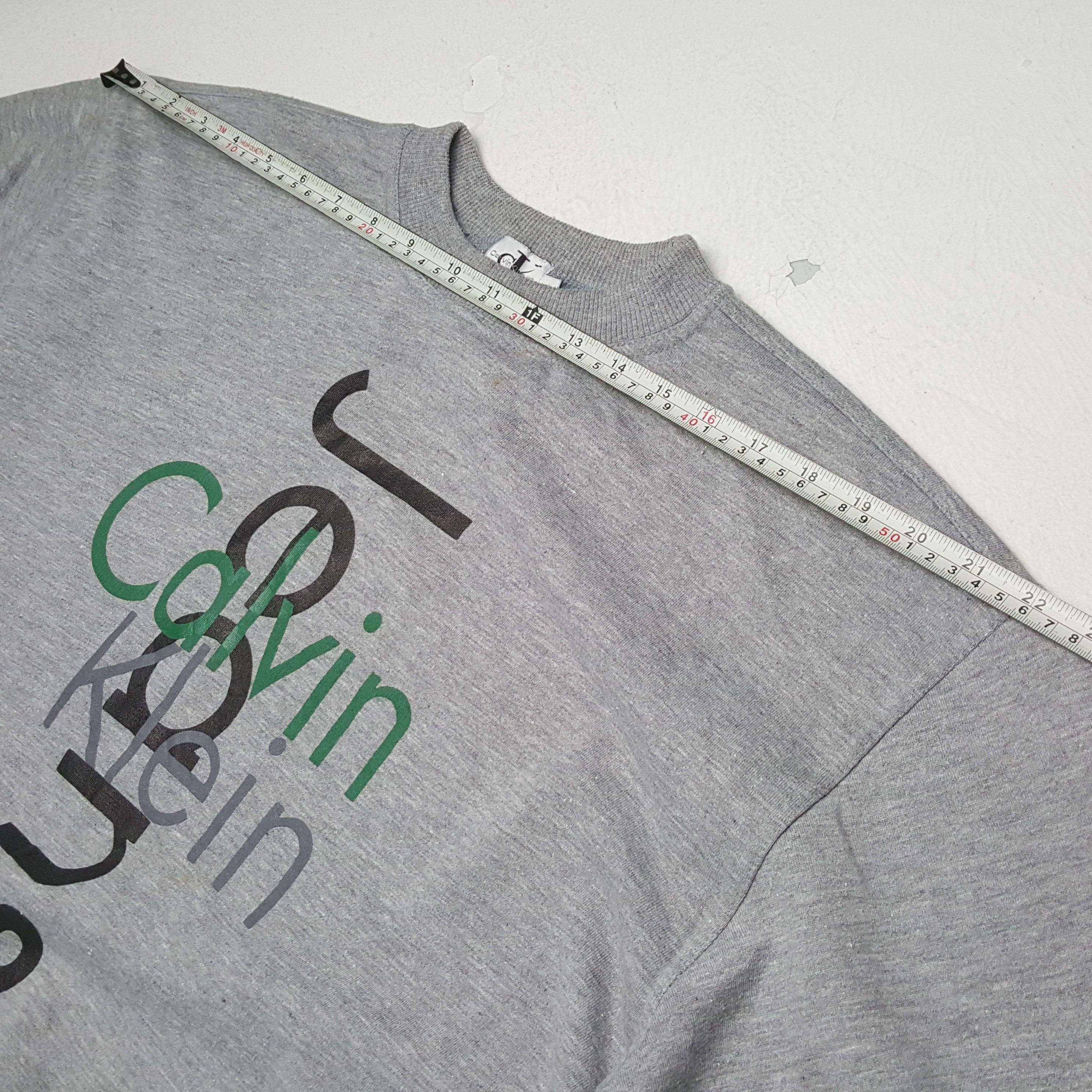 Calvin Klein × Vintage CALVIN KLEIN Fashion Style Spellout Design Sweatshirt Size US M / EU 48-50 / 2 - 5 Thumbnail