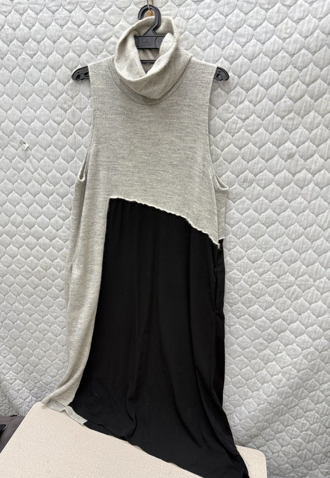 Yohji Yamamoto 🔥🔥🔥ARCHIVE YS YOHJI YAMAMOTO SLEEVELESS 2TONE DRESS Size S / US 4 / IT 40 - 4 Thumbnail