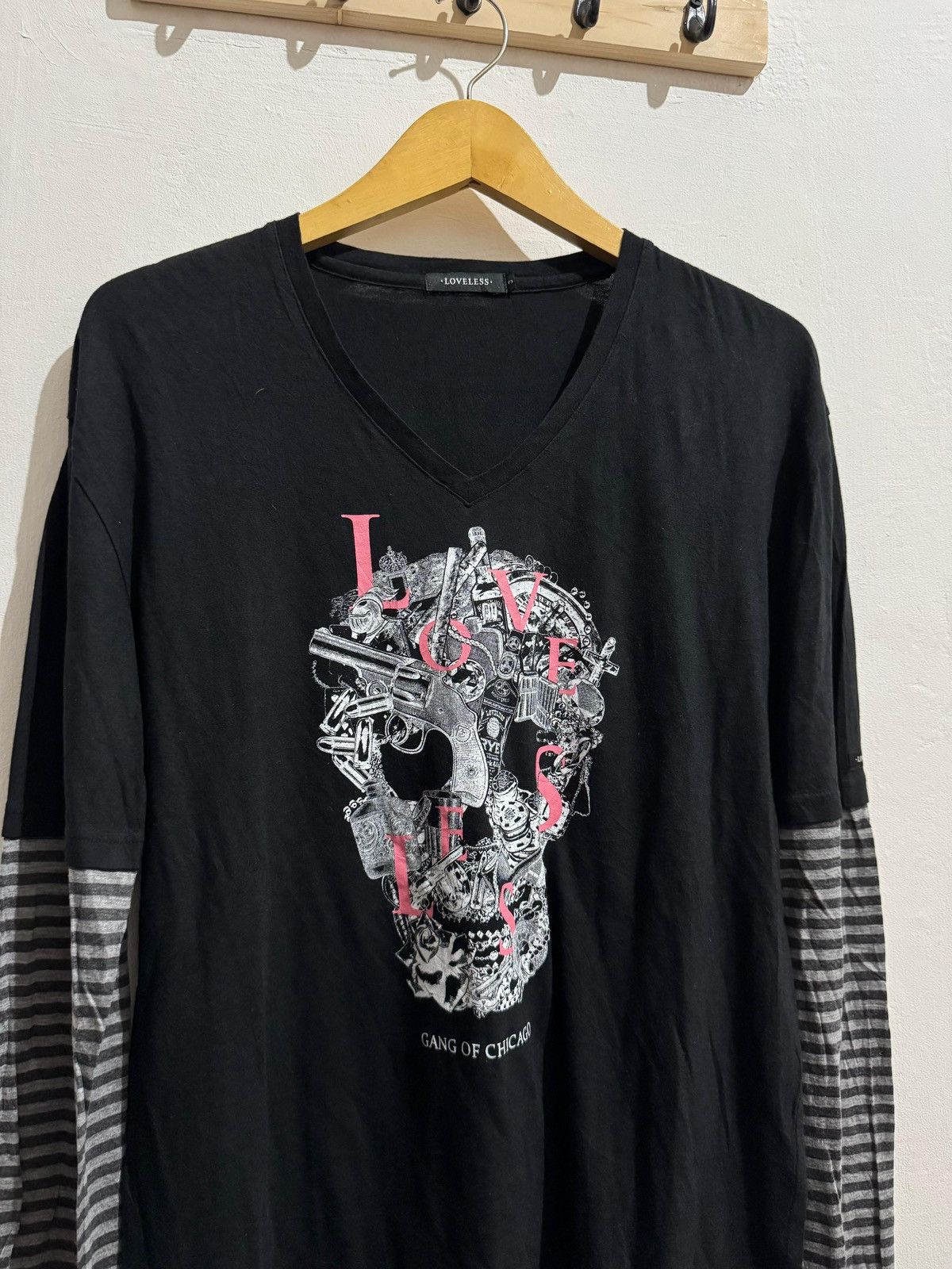 Hysteric Glamour × If Six Was Nine × Japanese Brand Y2k Loveless skull double layer ifsixwasnine longsleeve Size US M / EU 48-50 / 2 - 2 Thumbnail