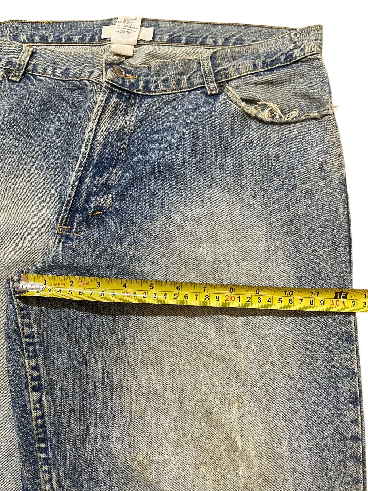 Armani Exchange Vintage Armani Exchange Faded Wash Distress Baggy Jeans Size US 36 / EU 52 - 16 Thumbnail