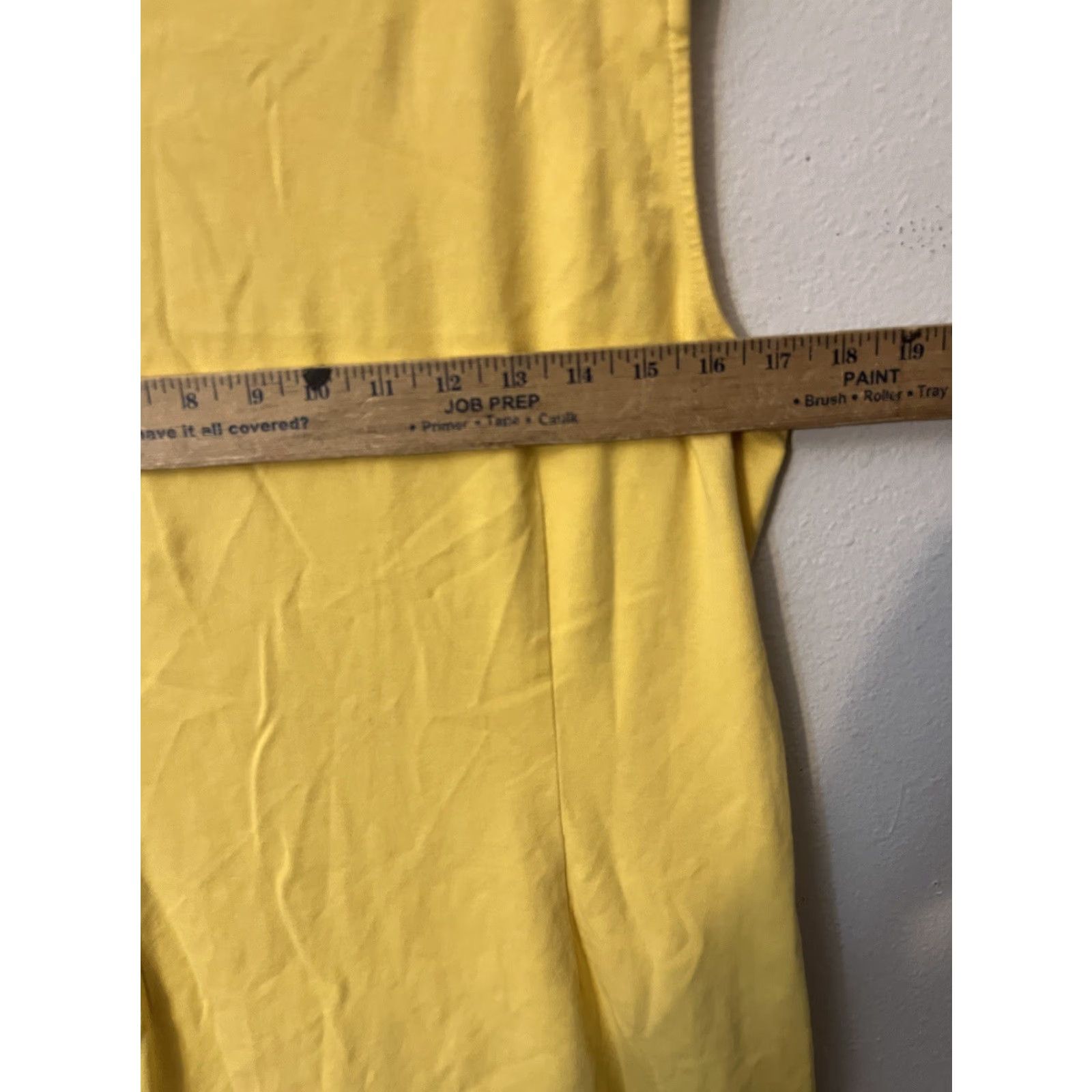 Vintage New York & Company Womens Dress Sleeveless Yellow Round Neck A-Line L Knee Length Casual Vintage No Size L / US 10 / IT 46 - 4 Thumbnail