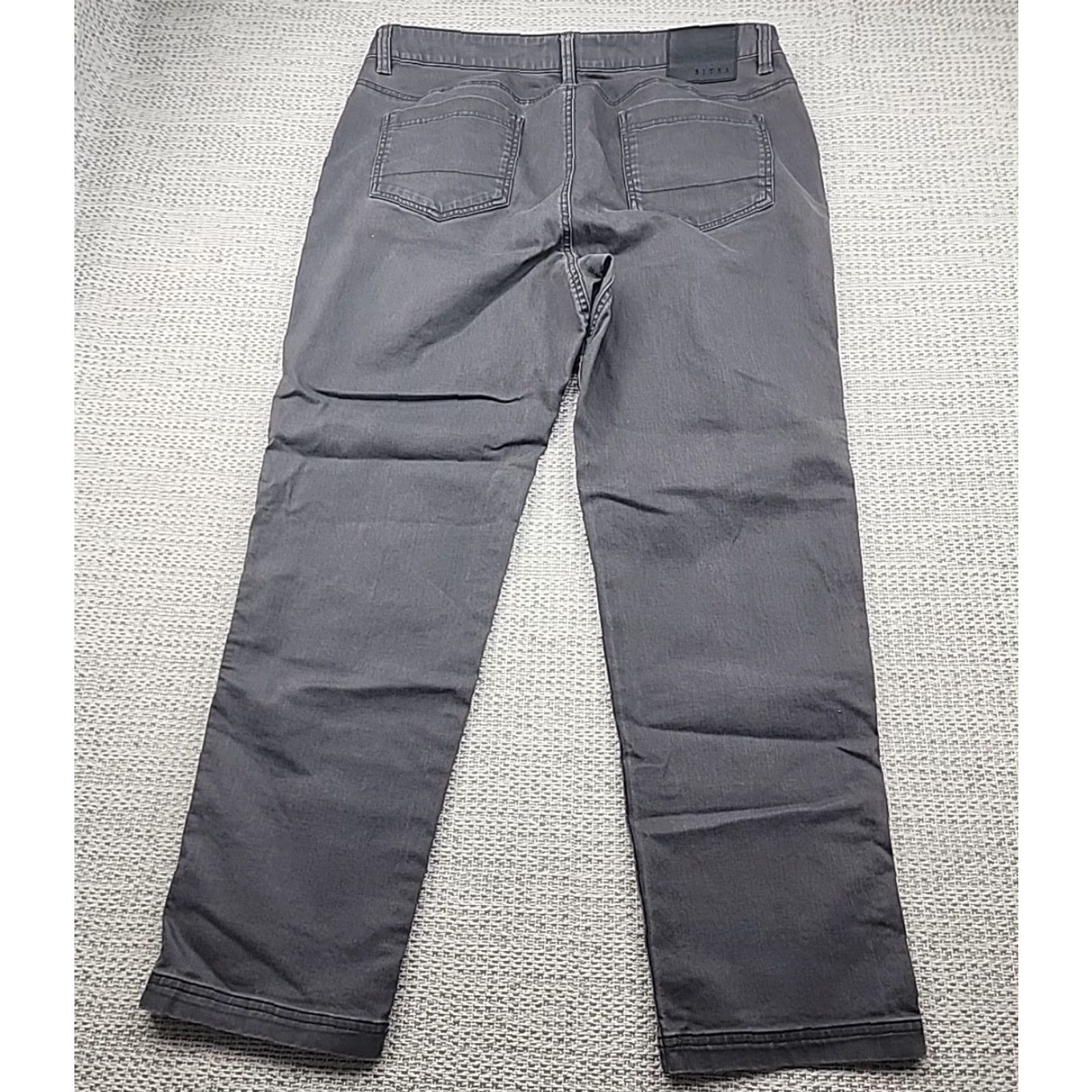SITKA Sitka Jeans 38x32 Gray Pants Work Hunting Outdoor Heavy Canvas Denim Cotton Blend Sitka Harvester Jeans Mens 5-Pocket Straight Regular Size US 38 / EU 54 - 2 Thumbnail