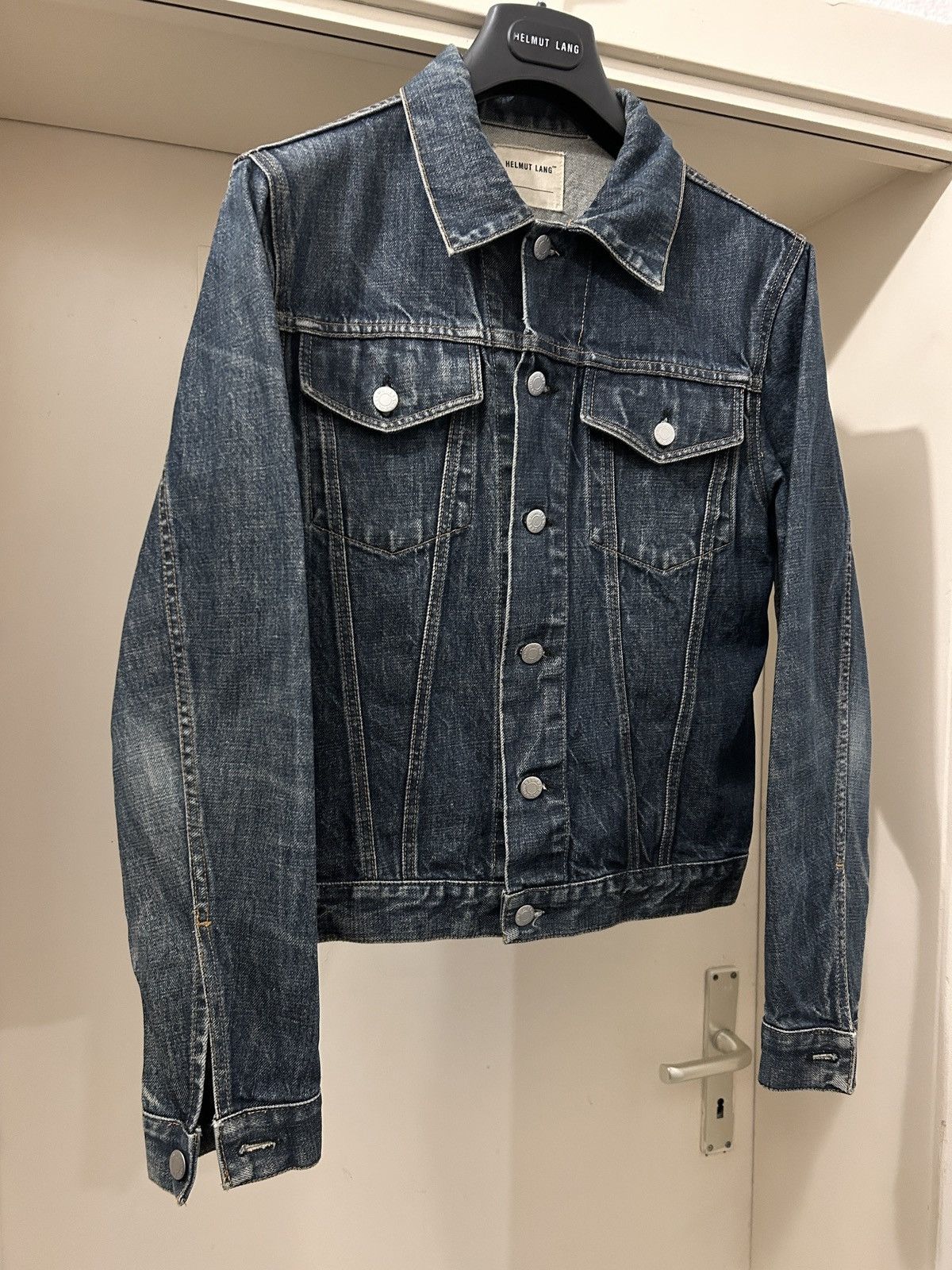 Helmut Lang 1999 raw denim type 3 trucker jacket Size US S / EU 44-46 / 1 - 2 Thumbnail