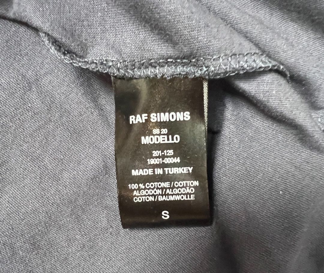 Raf Simons Back Calendar Navy Blue Short Sleeve