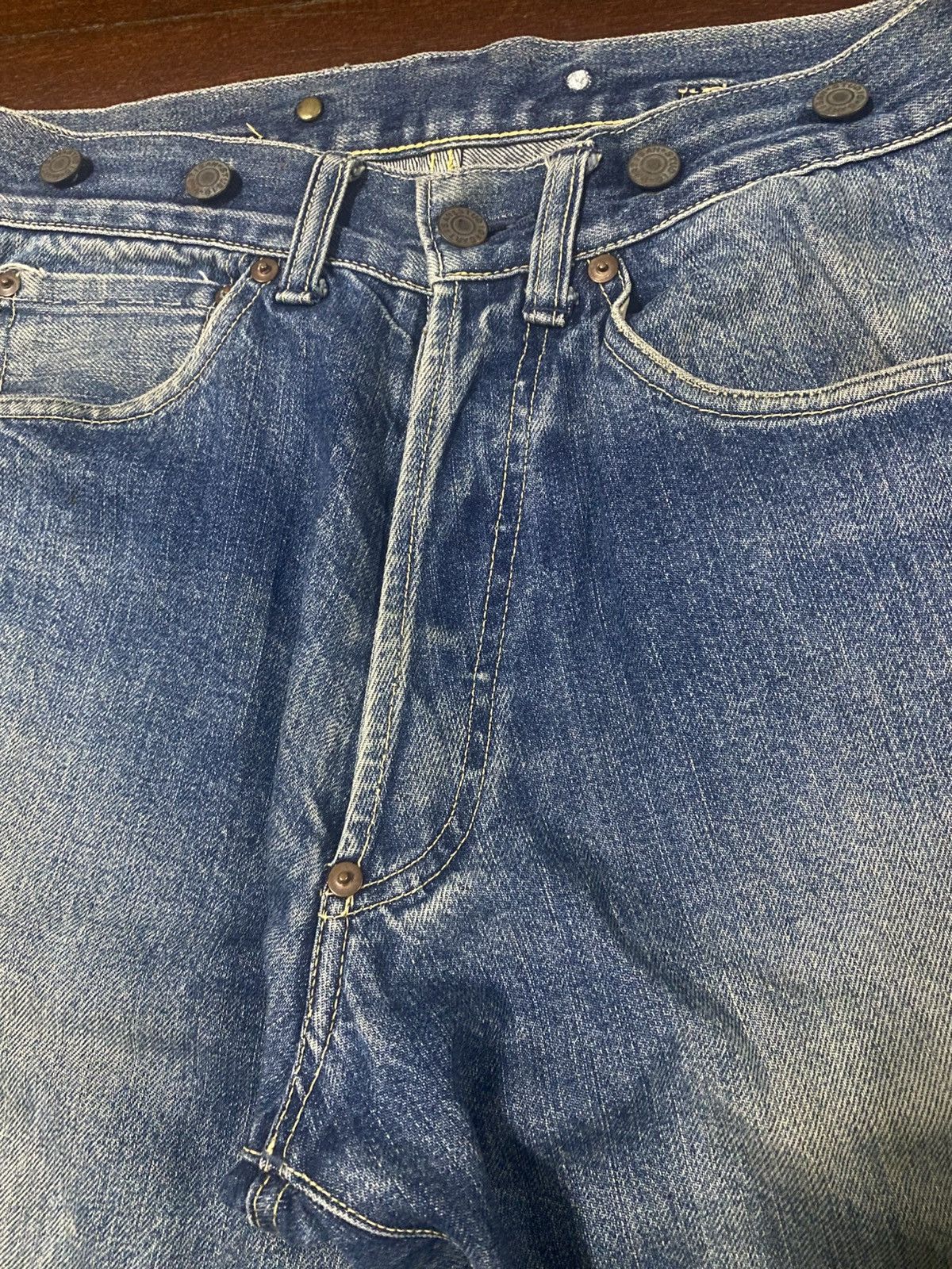 Kapital Vintage Studio D'artisan Selvedge Denim buckle back mud wash Size US 30 / EU 46 - 9 Thumbnail